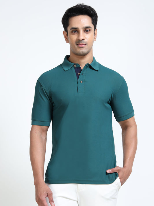 Premium Polo T-Shirt – Black Berry