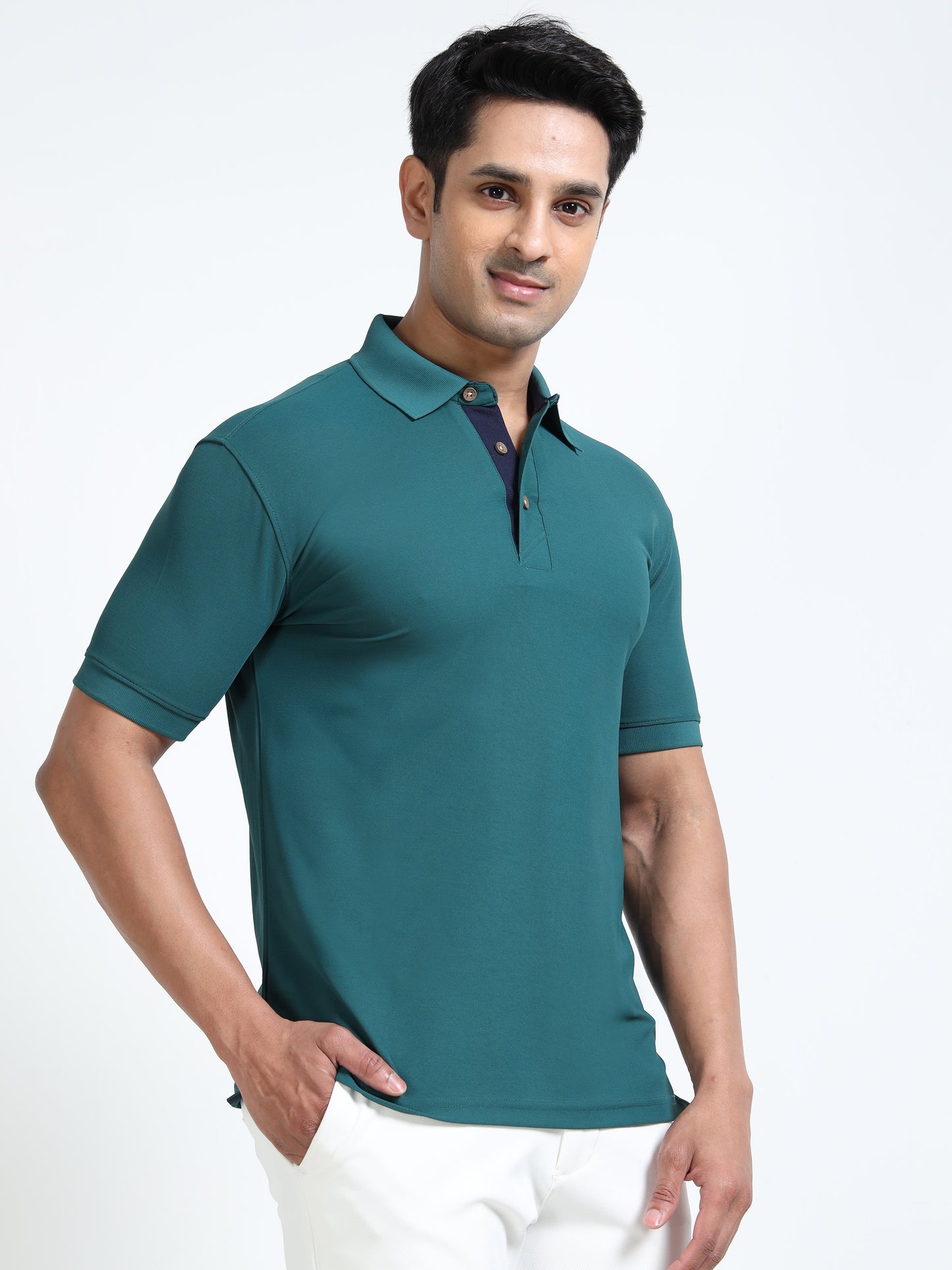 Premium Polo T-Shirt – Black Berry
