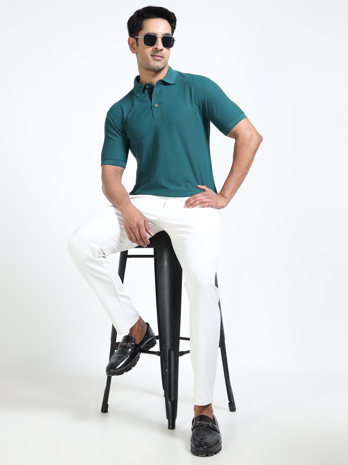 Premium Polo T-Shirt – Black Berry