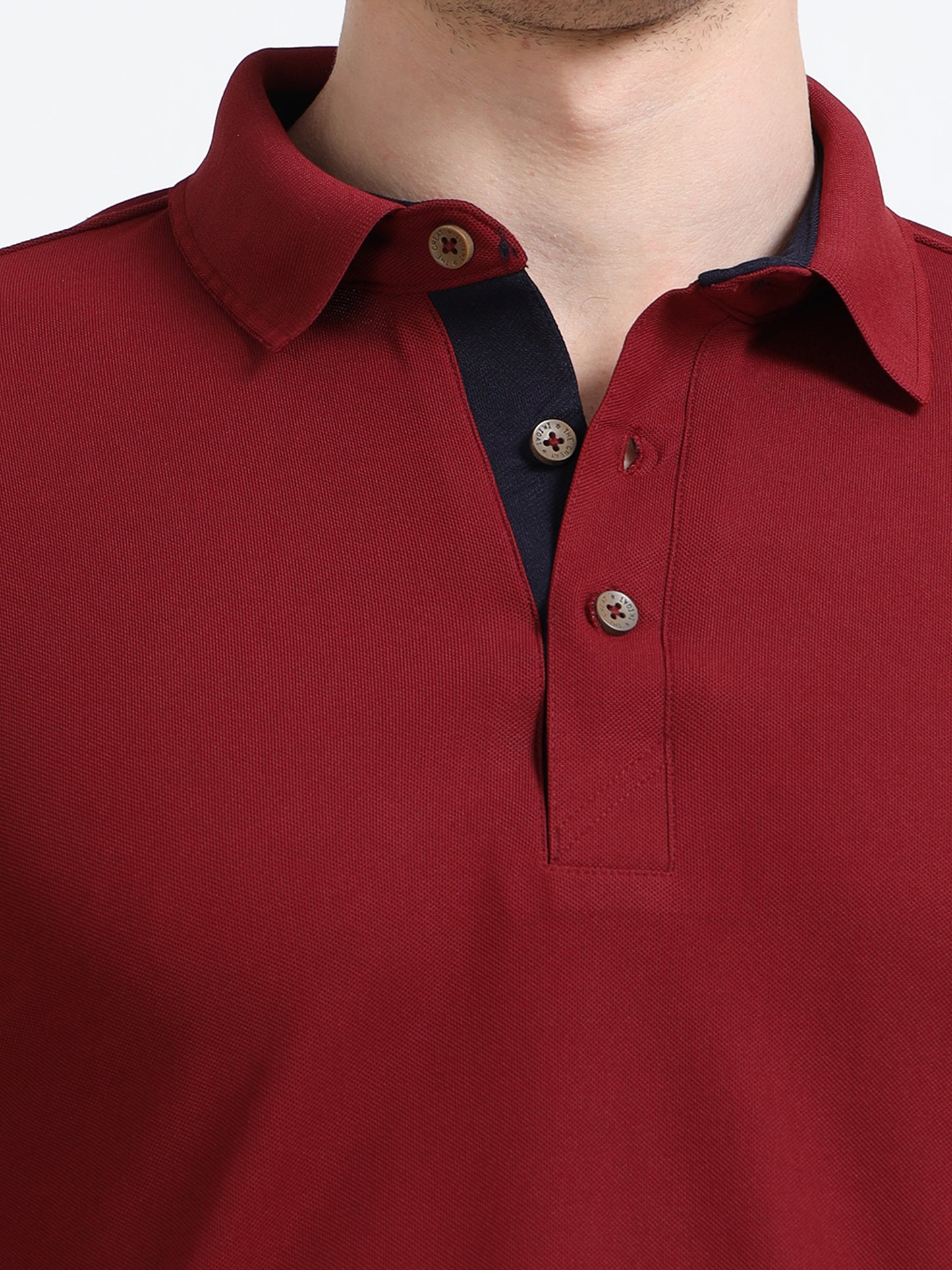 Premium Polo T-Shirt – Royal Maroon