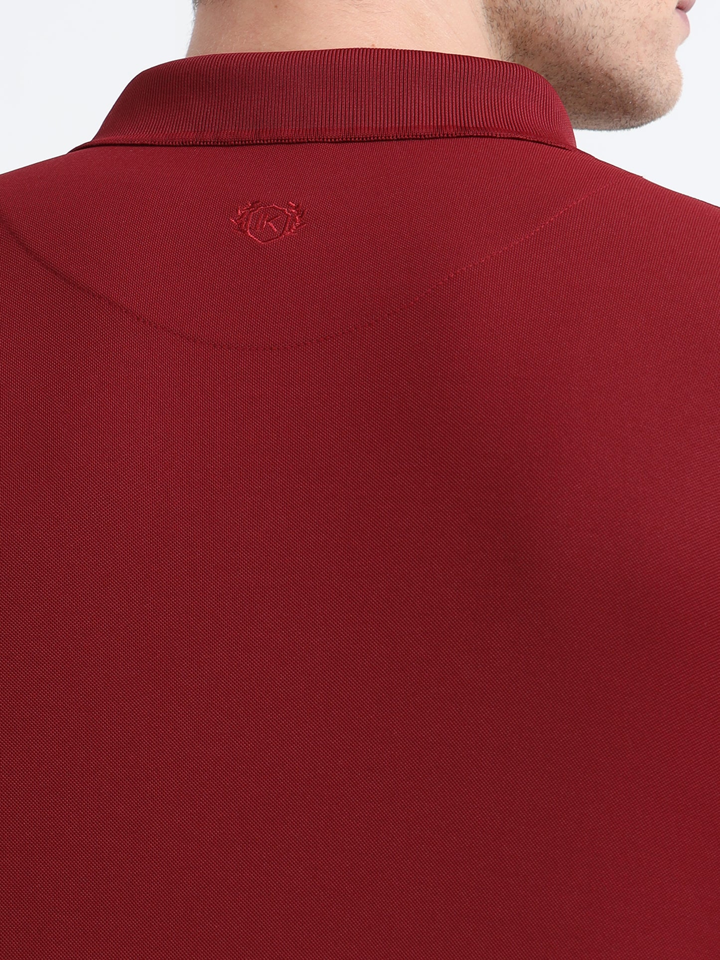 Premium Polo T-Shirt – Royal Maroon