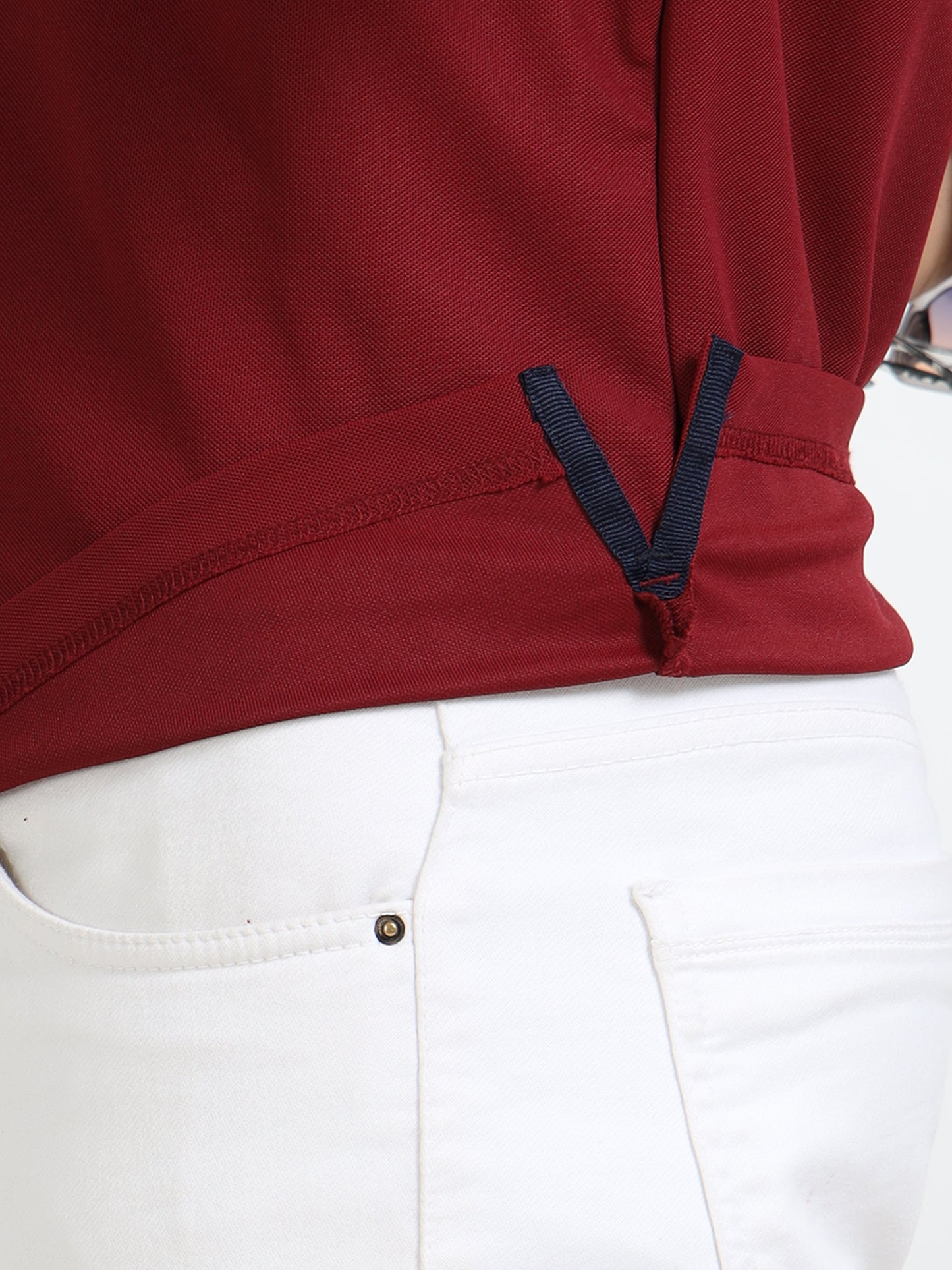Premium Polo T-Shirt – Royal Maroon