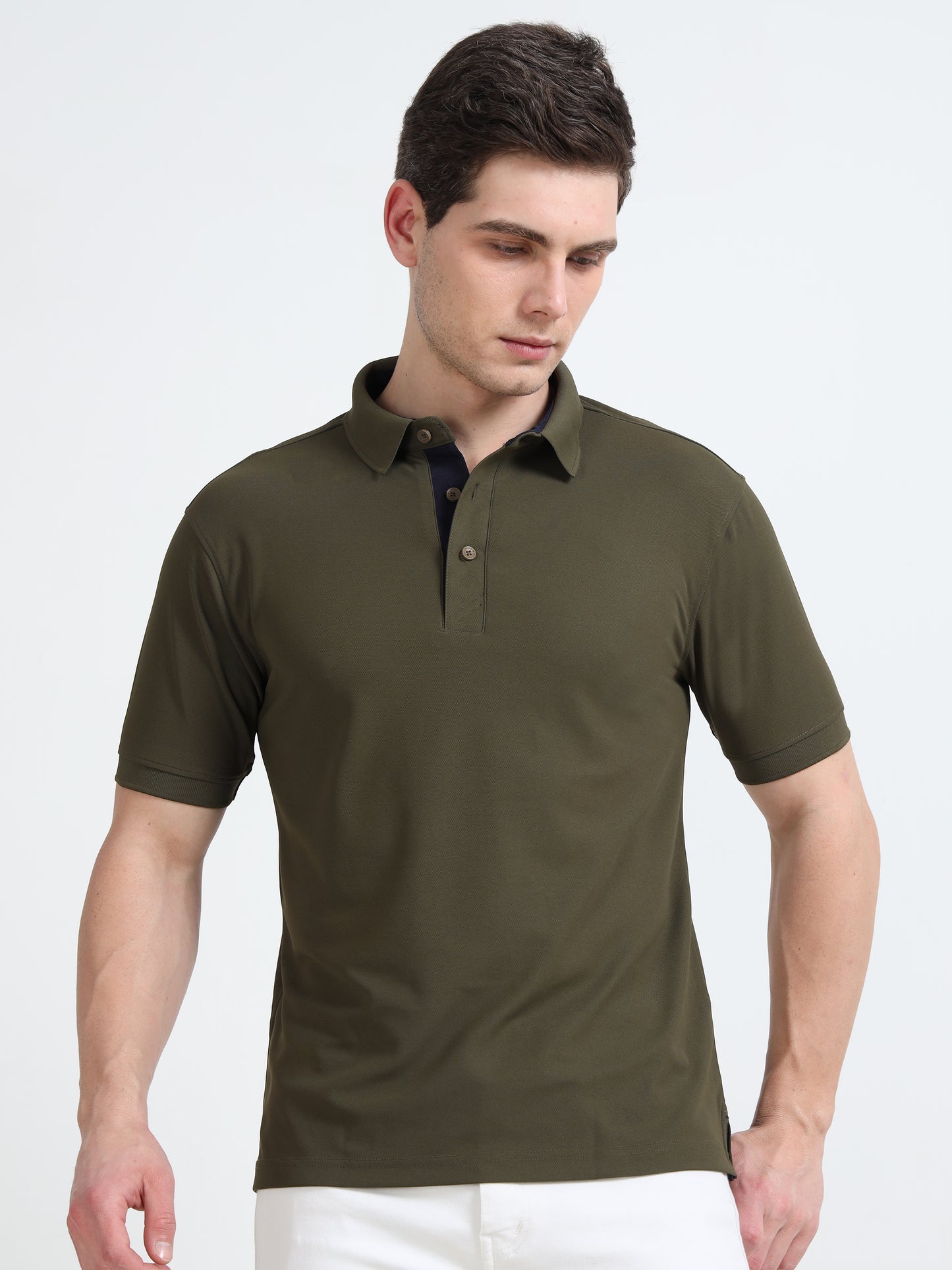 Premium Polo T-Shirt – Army Green