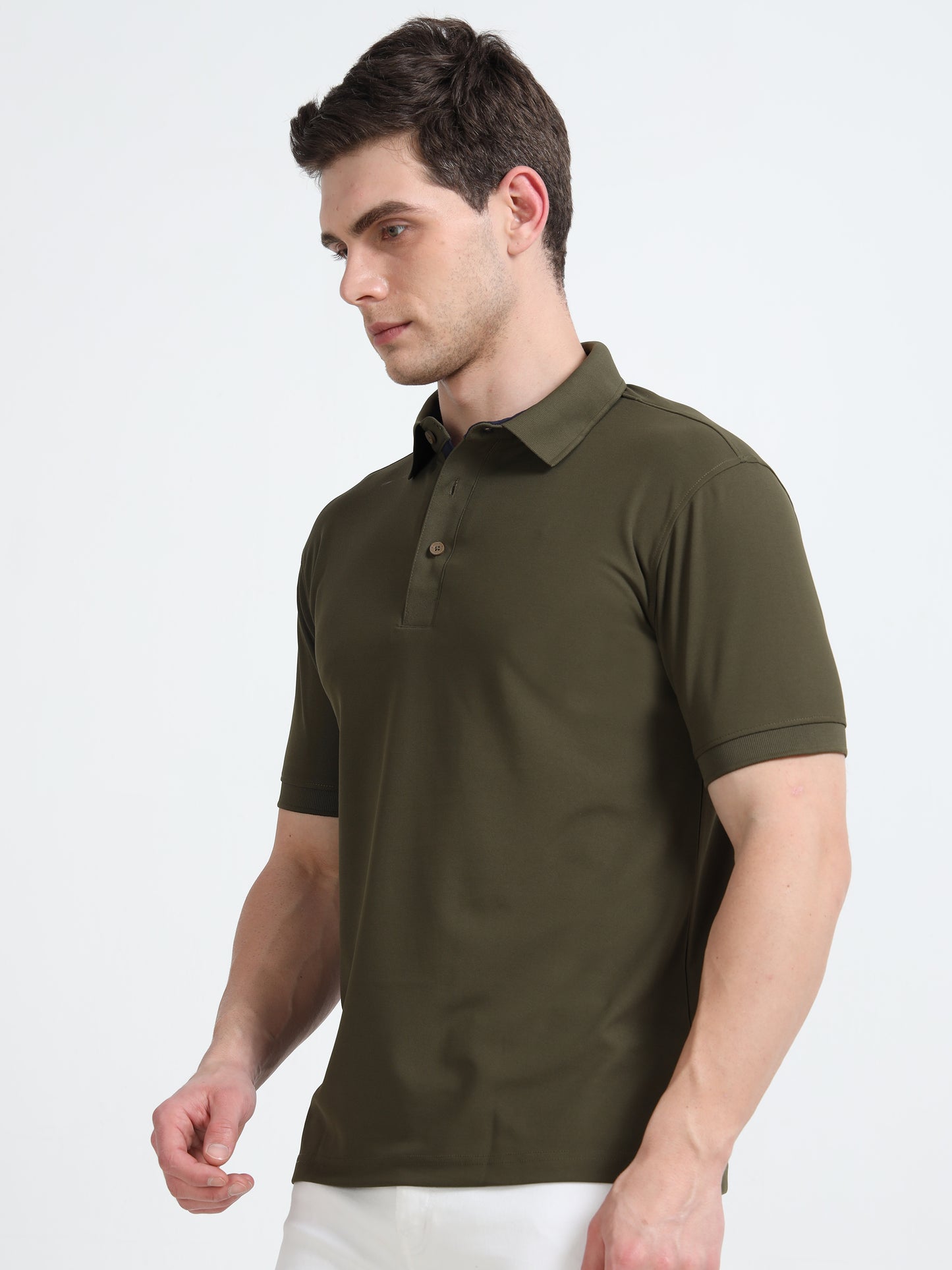 Premium Polo T-Shirt – Army Green