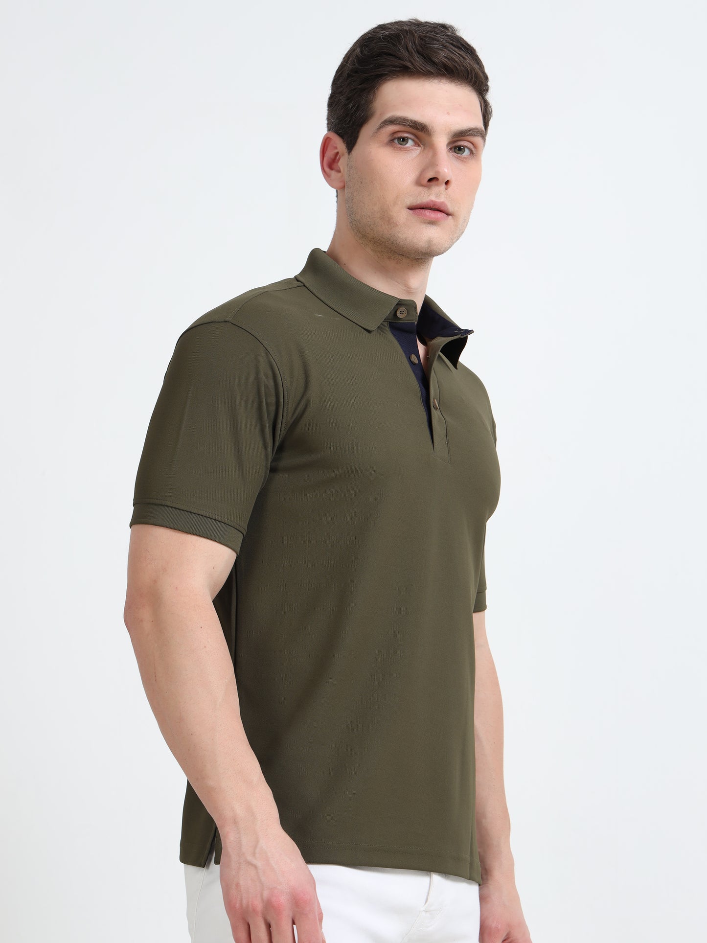 Premium Polo T-Shirt – Army Green