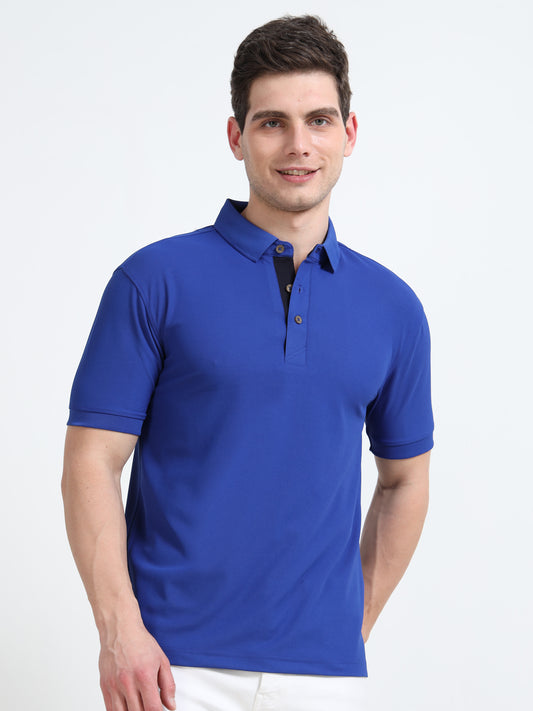 Premium Polo T-Shirt – Royal Blue