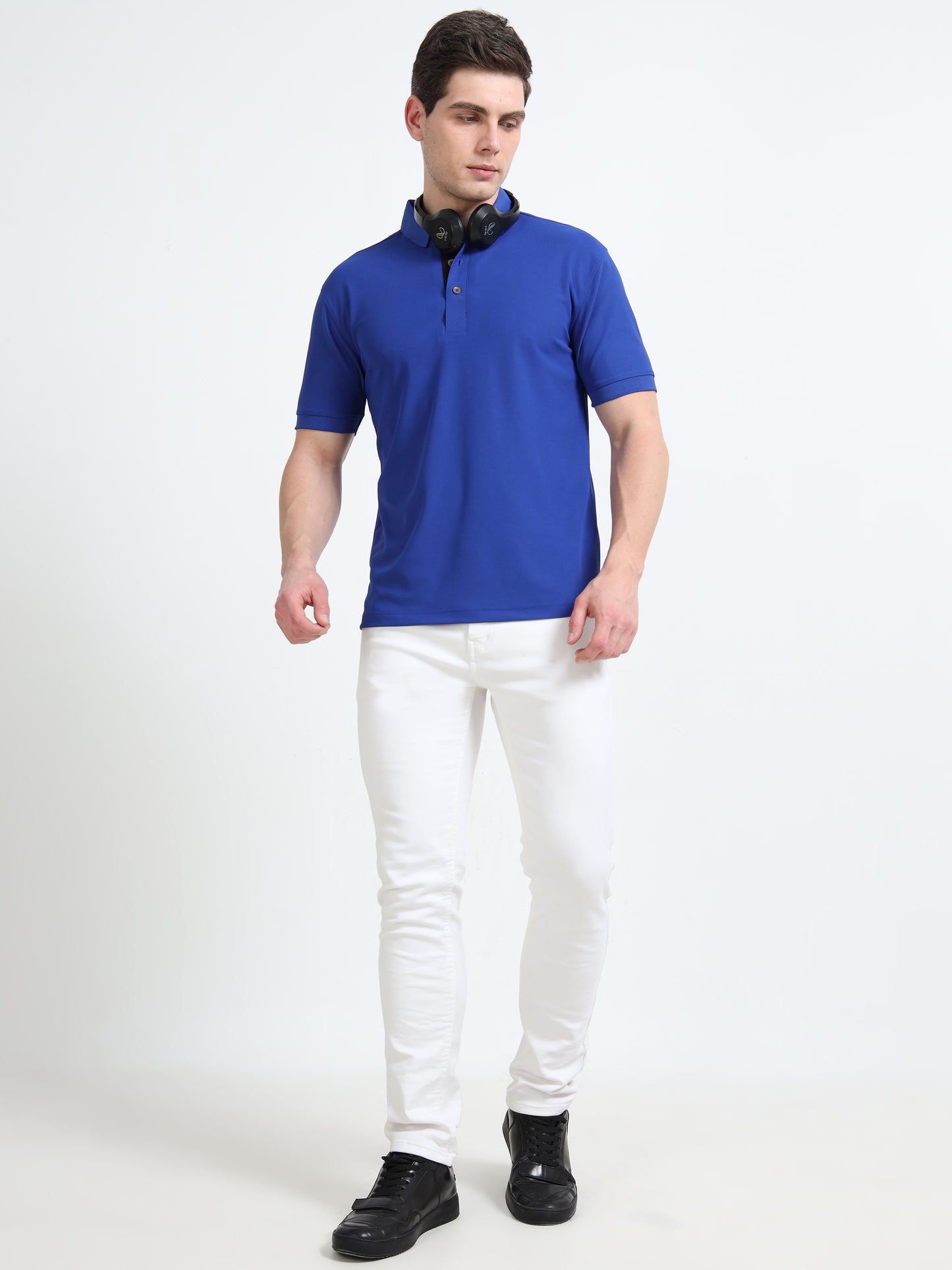 Premium Polo T-Shirt – Royal Blue