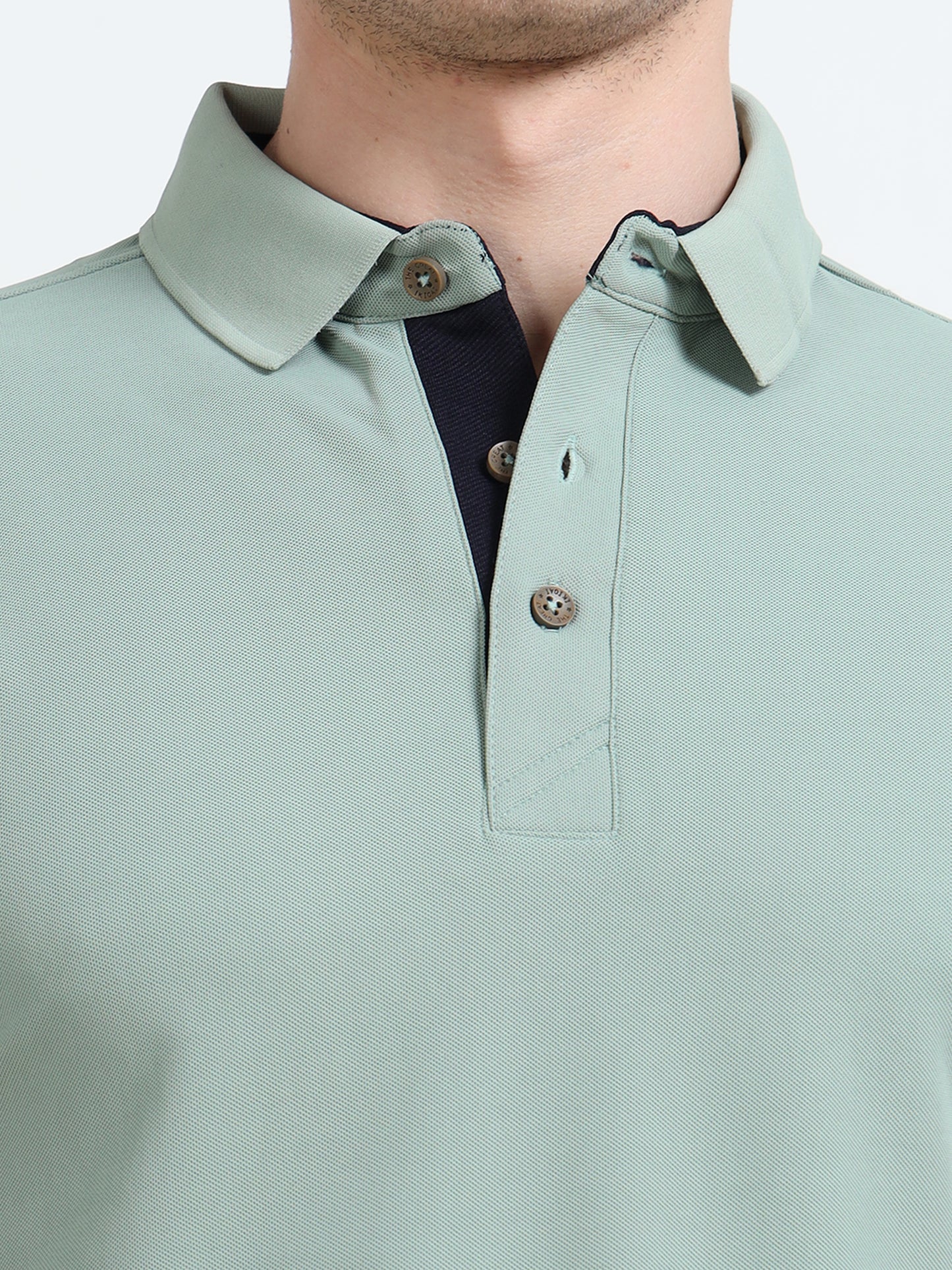 Premium Polo T-Shirt – Misty Sage