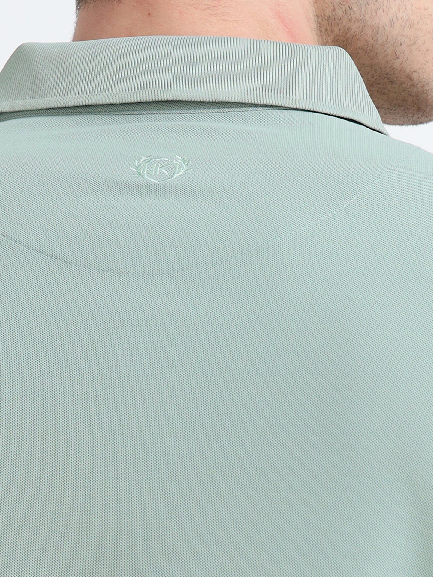 Premium Polo T-Shirt – Misty Sage