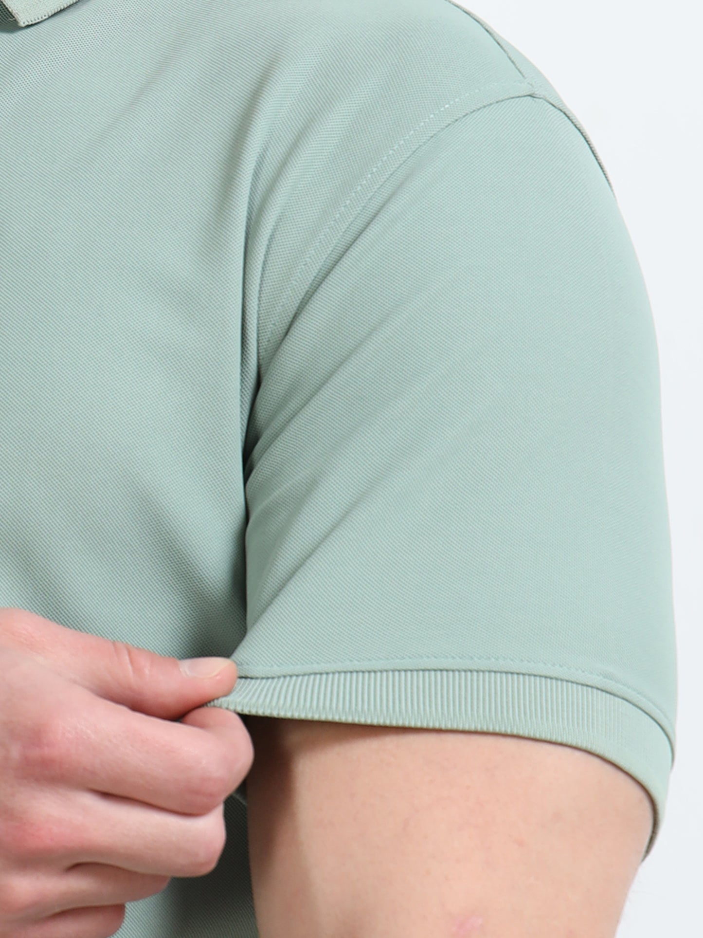 Premium Polo T-Shirt – Misty Sage