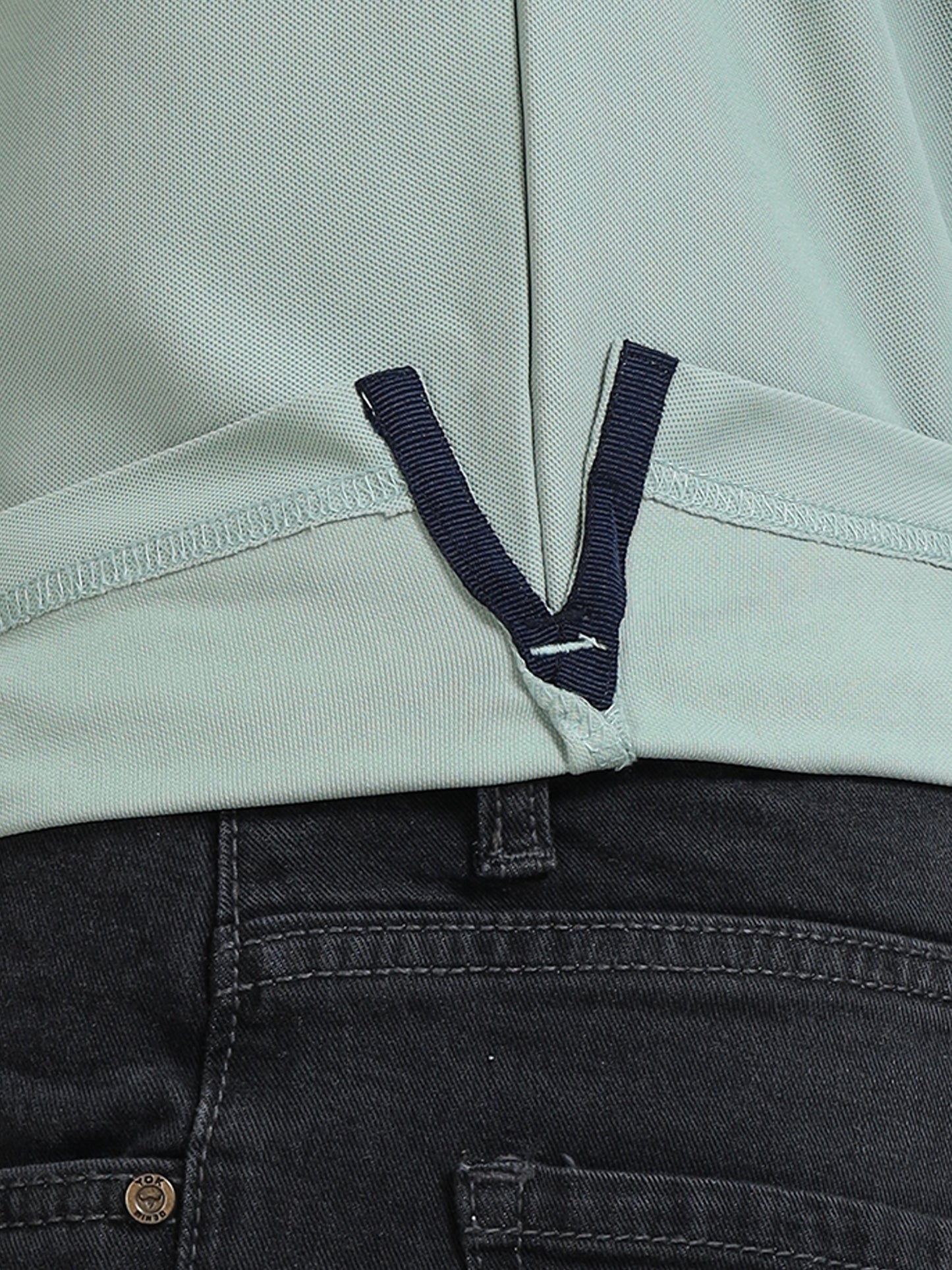 Premium Polo T-Shirt – Misty Sage