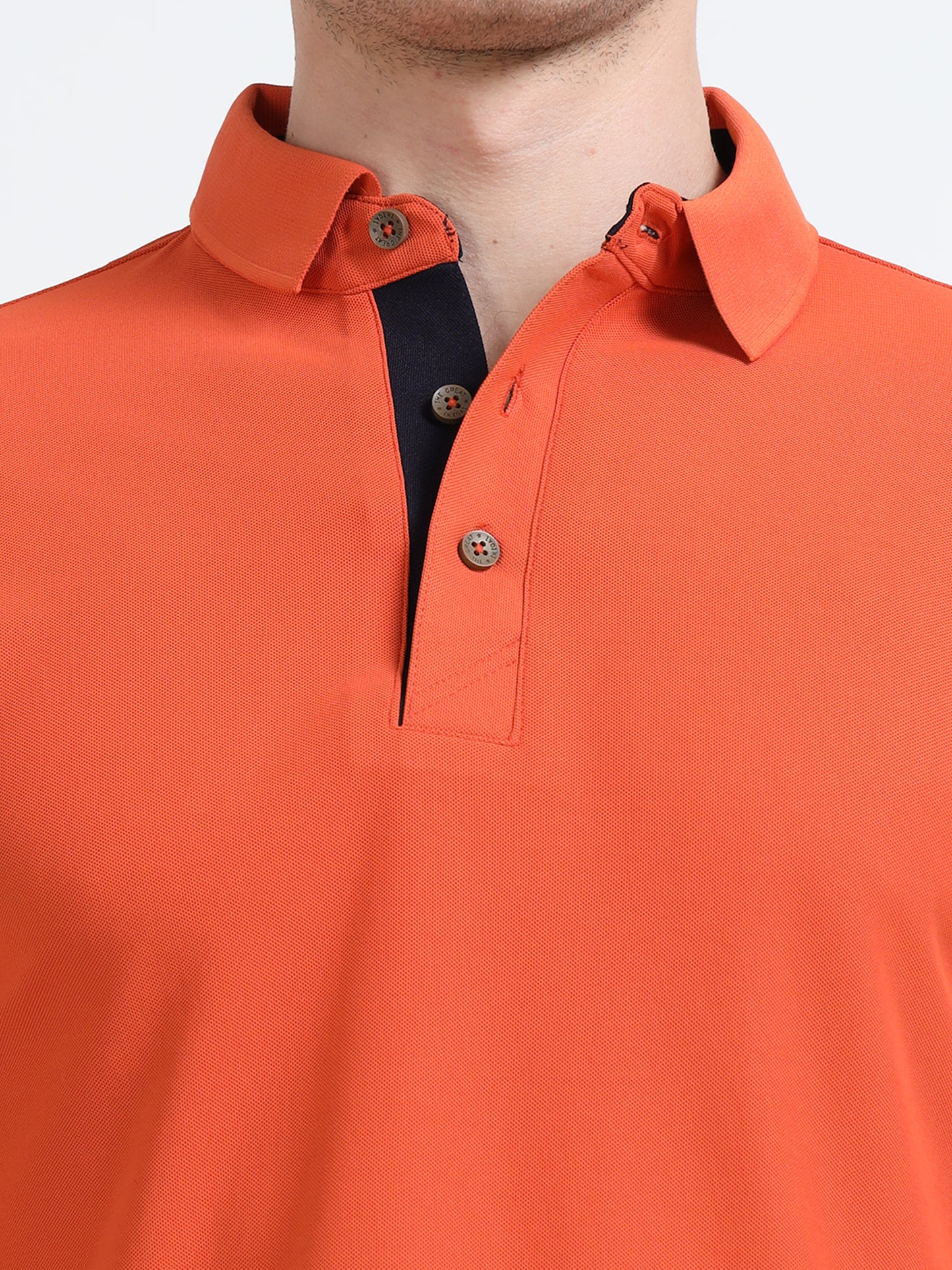 Premium Polo T-Shirt – Rocher Orange