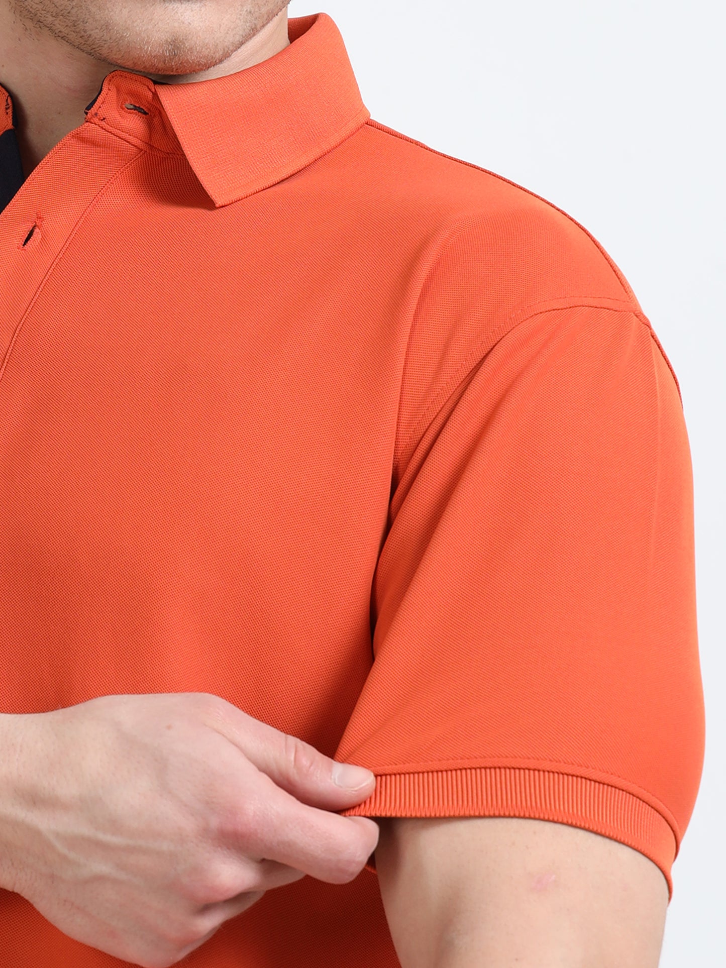 Premium Polo T-Shirt – Rocher Orange