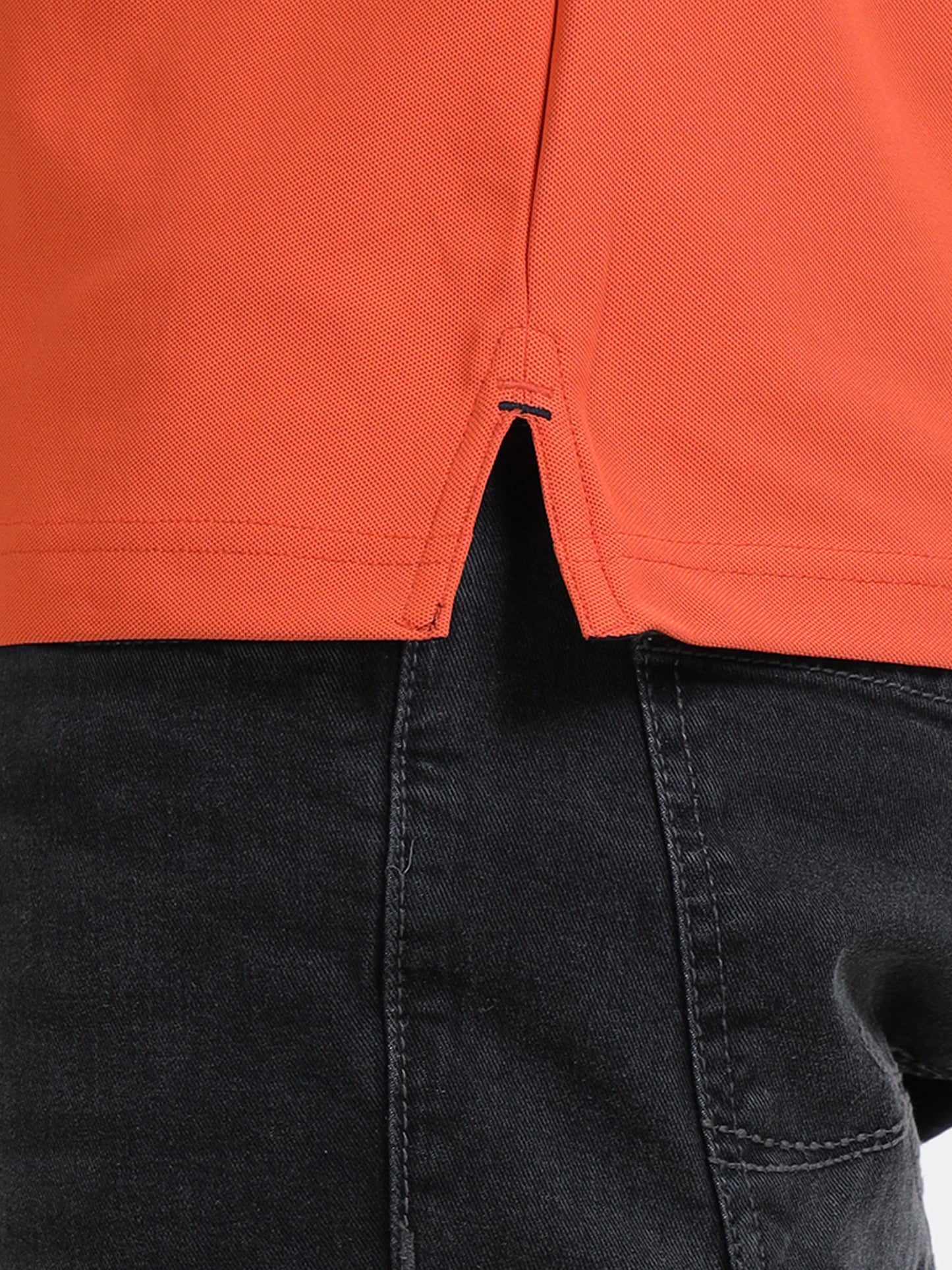 Premium Polo T-Shirt – Rocher Orange