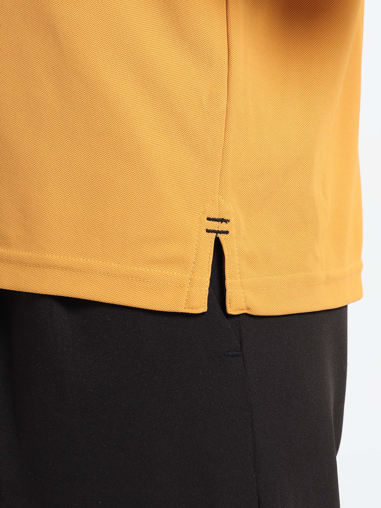 Premium Polo T-Shirt – Mustard Yellow Classic Edition