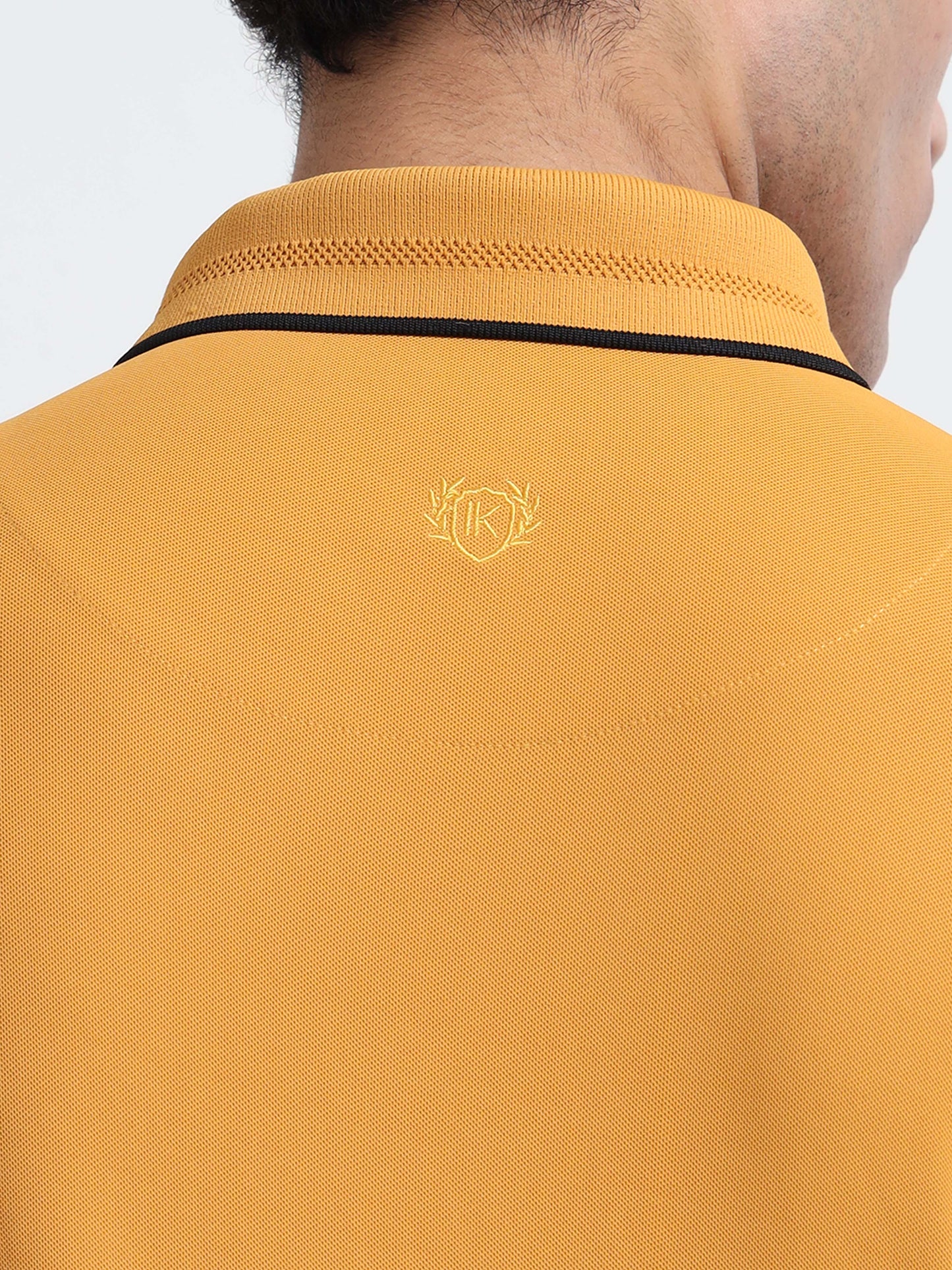 Premium Polo T-Shirt – Mustard Yellow Classic Edition