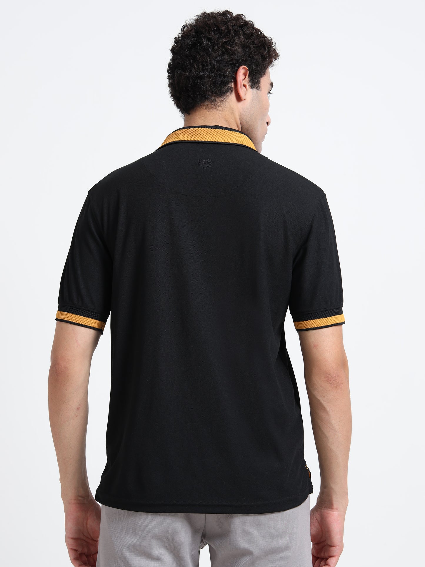 Premium Polo T-Shirt – Black Gold Edition