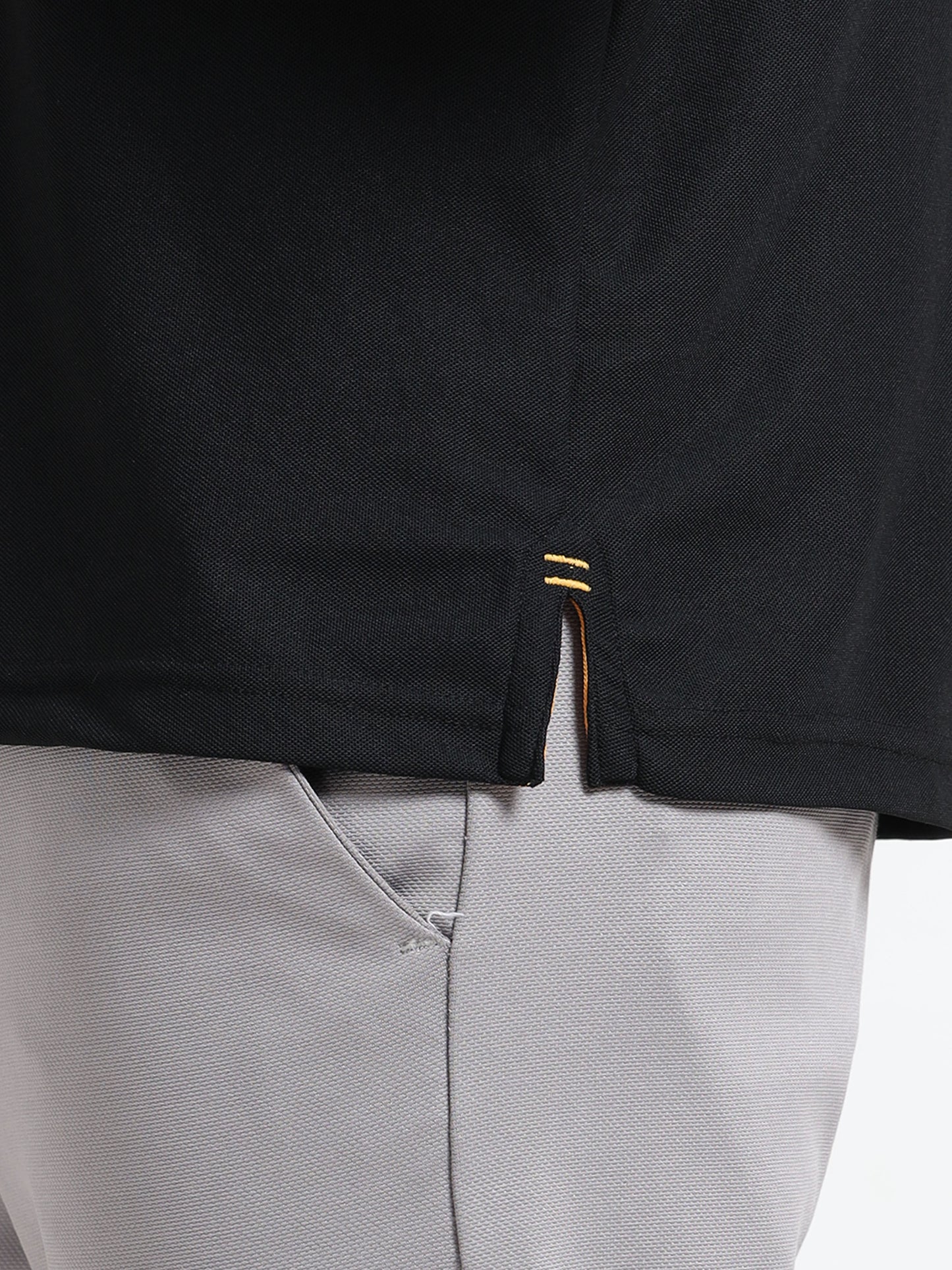 Premium Polo T-Shirt – Black Gold Edition