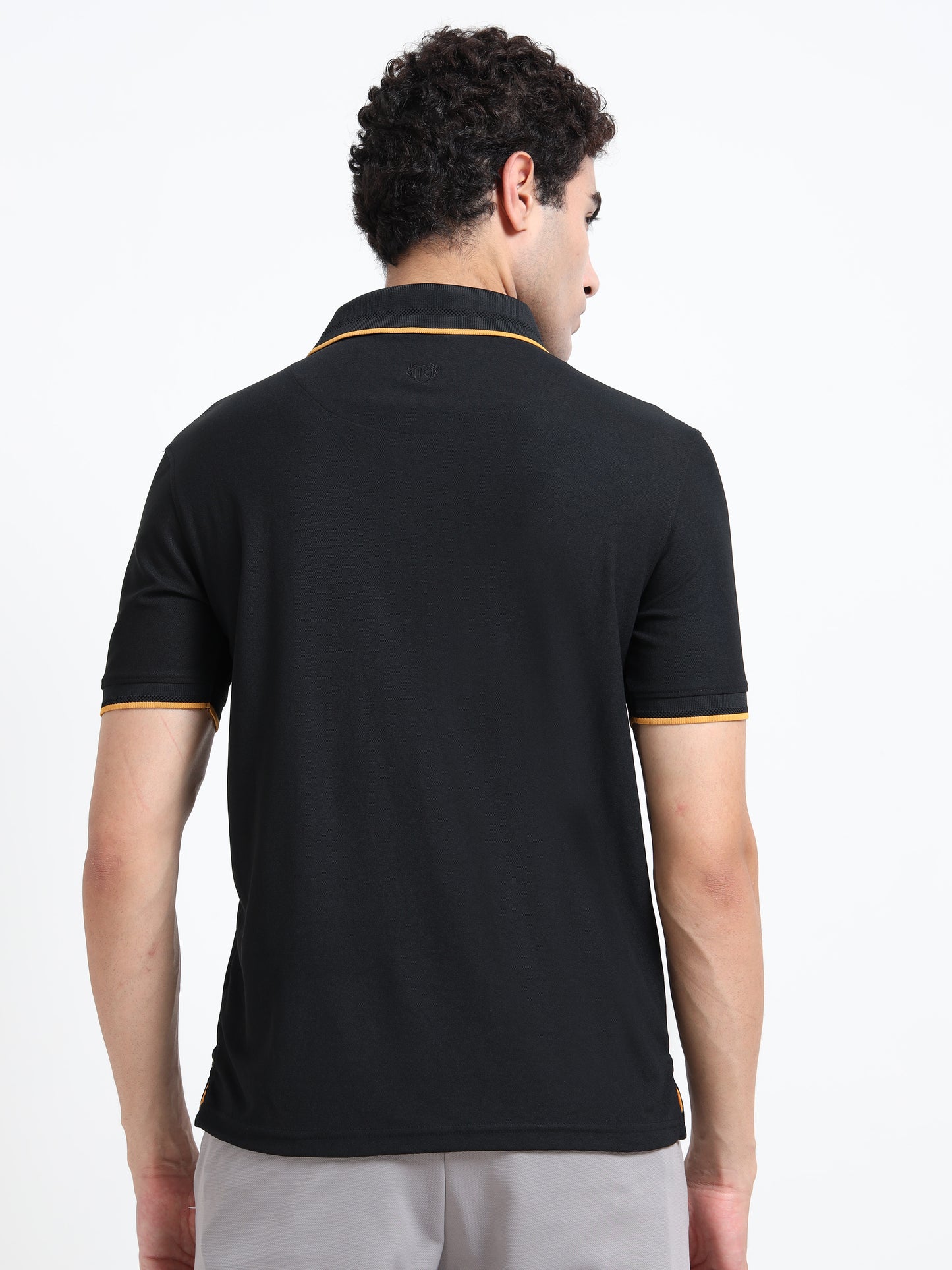 Premium Polo T-Shirt – Black Contrast Edition