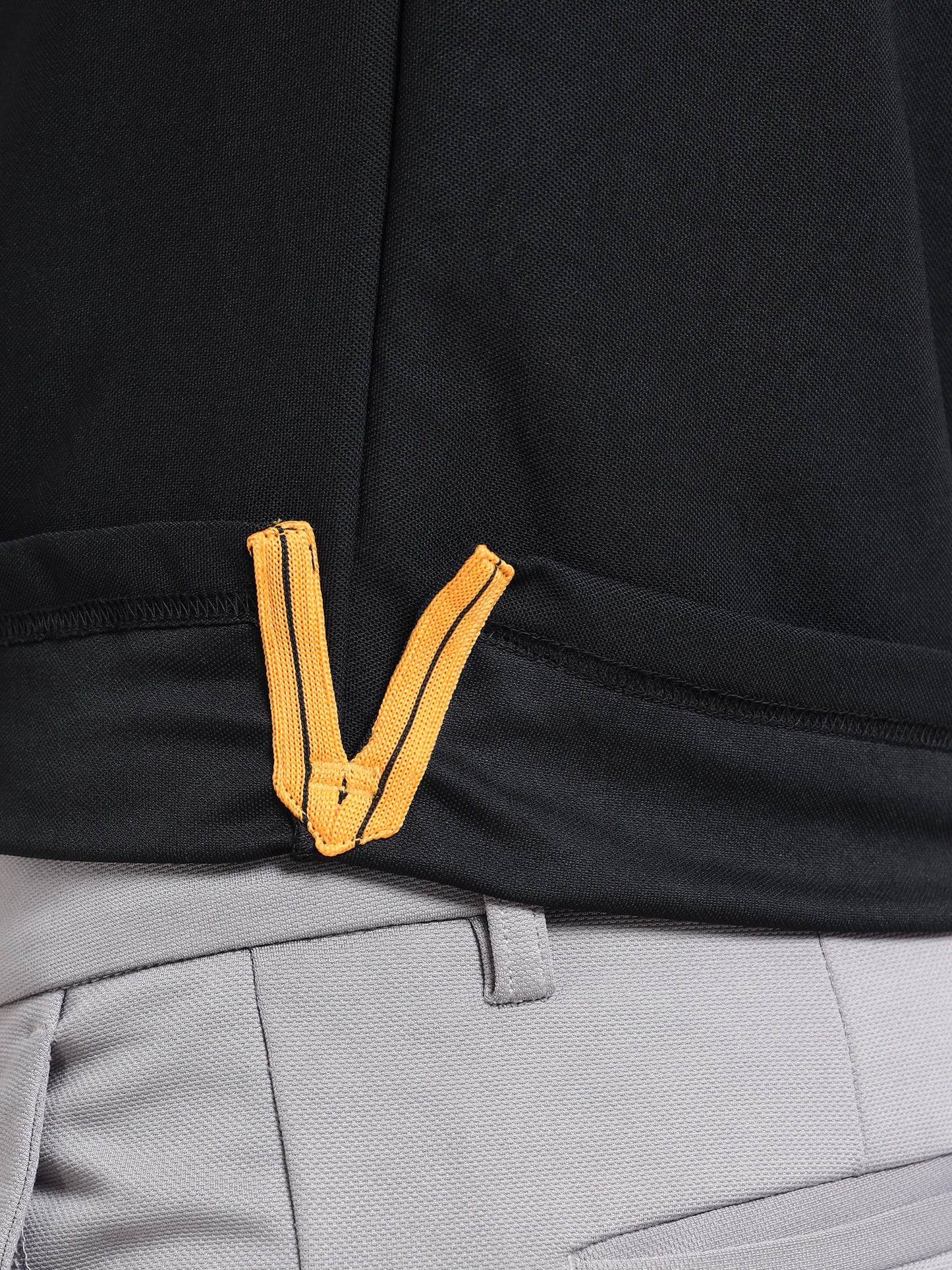Premium Polo T-Shirt – Black Contrast Edition