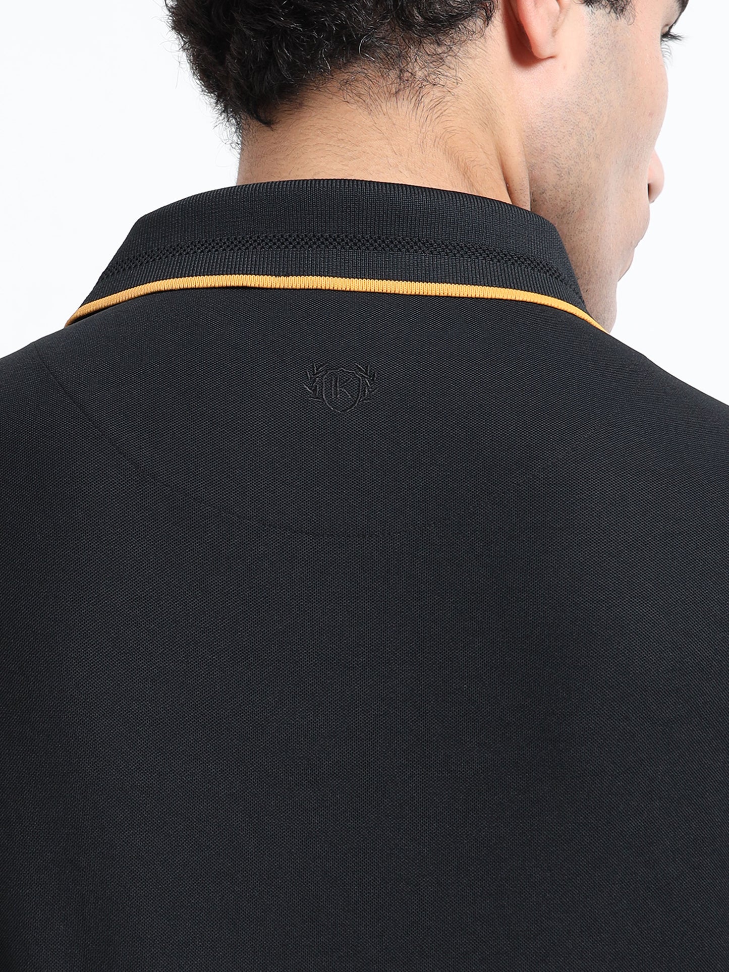 Premium Polo T-Shirt – Black Contrast Edition