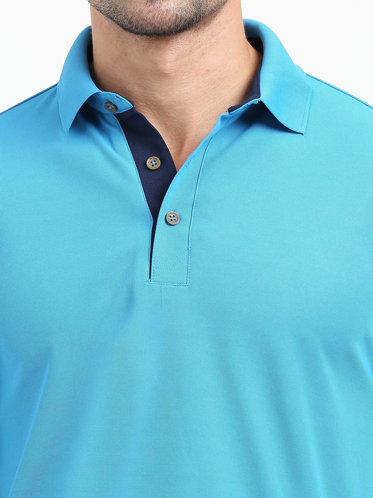 Premium Polo T-Shirt – Capri Blue