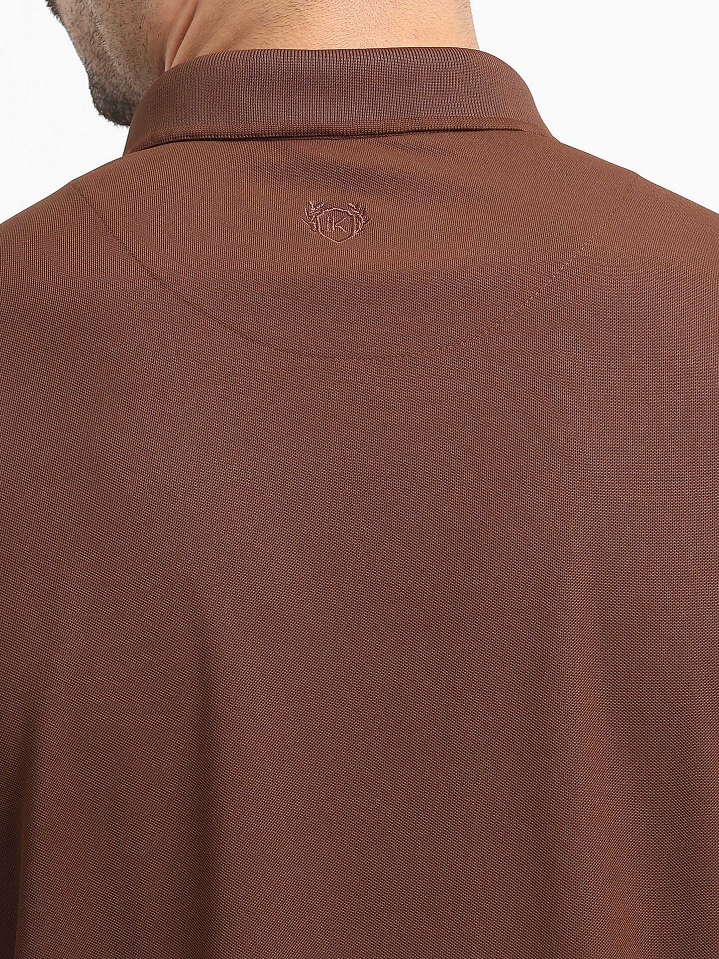 Premium Polo T-Shirt – Coco Brown