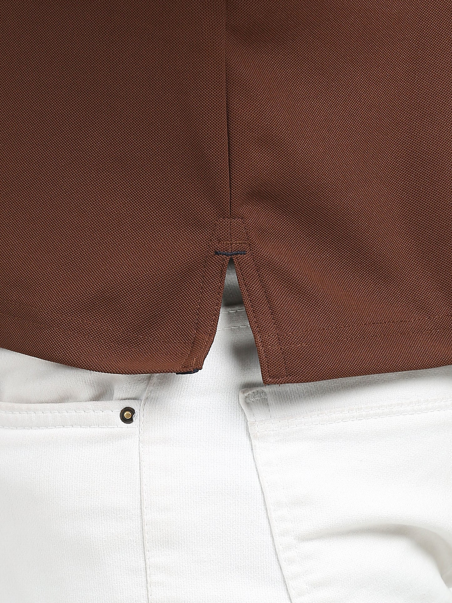 Premium Polo T-Shirt – Coco Brown