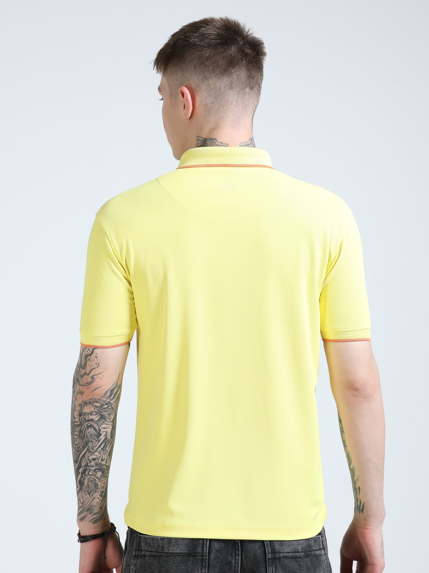 Premium Polo T-Shirt – Sun Kissed Peach