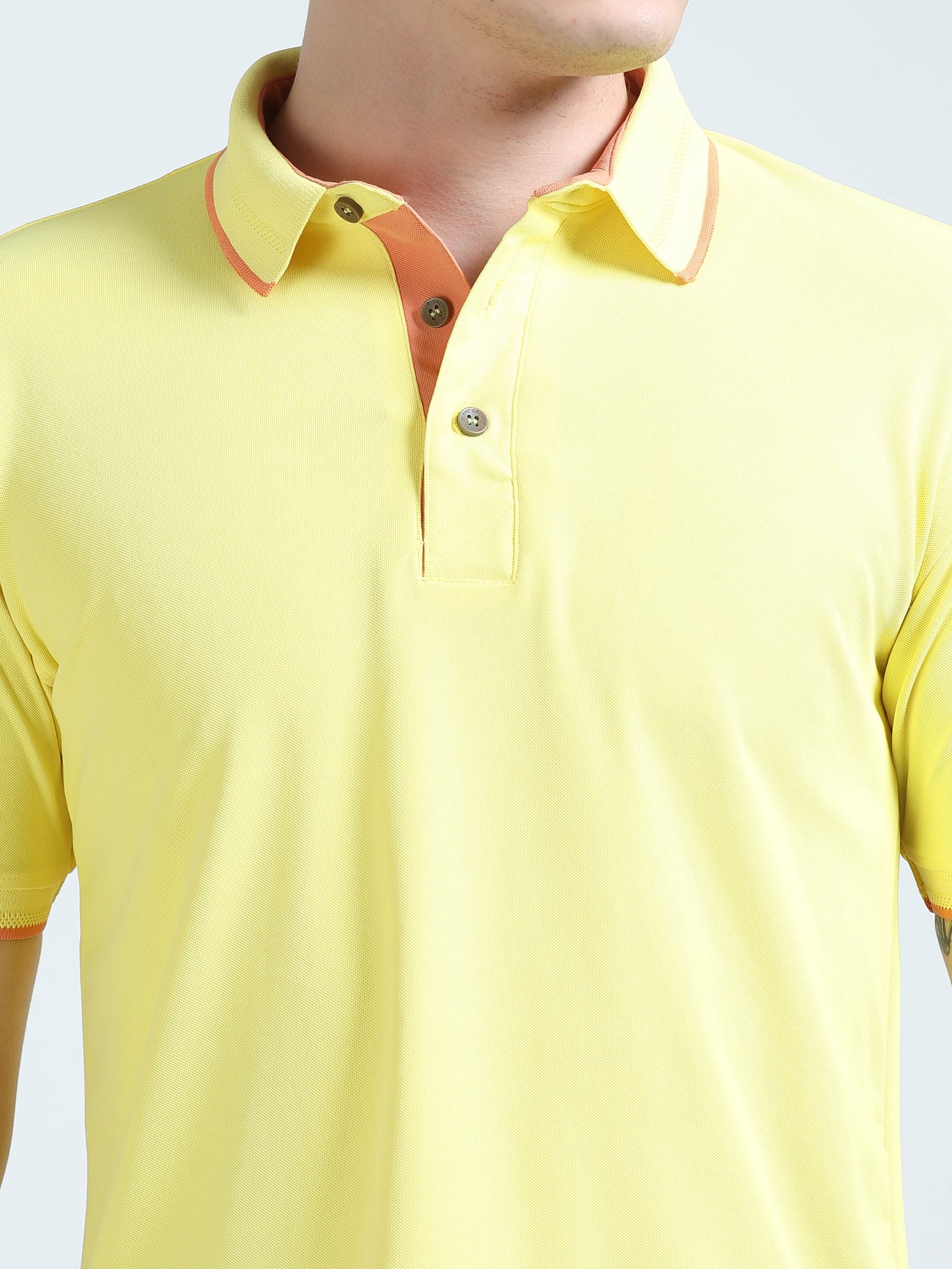 Premium Polo T-Shirt – Sun Kissed Peach