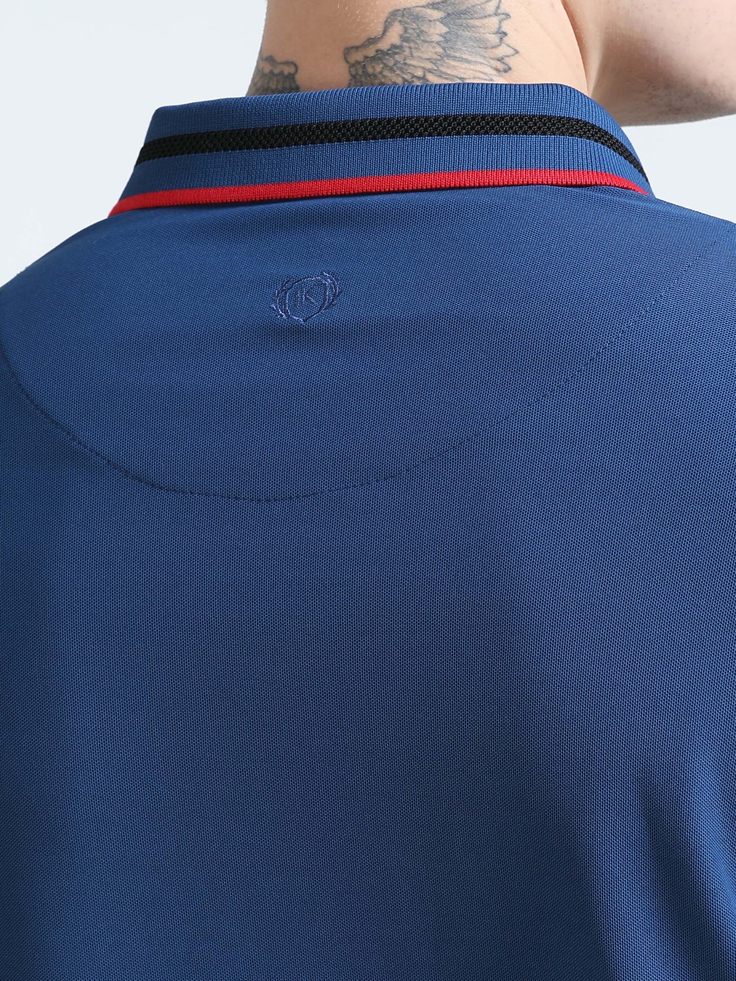 Premium Polo T-Shirt – Teal Trio