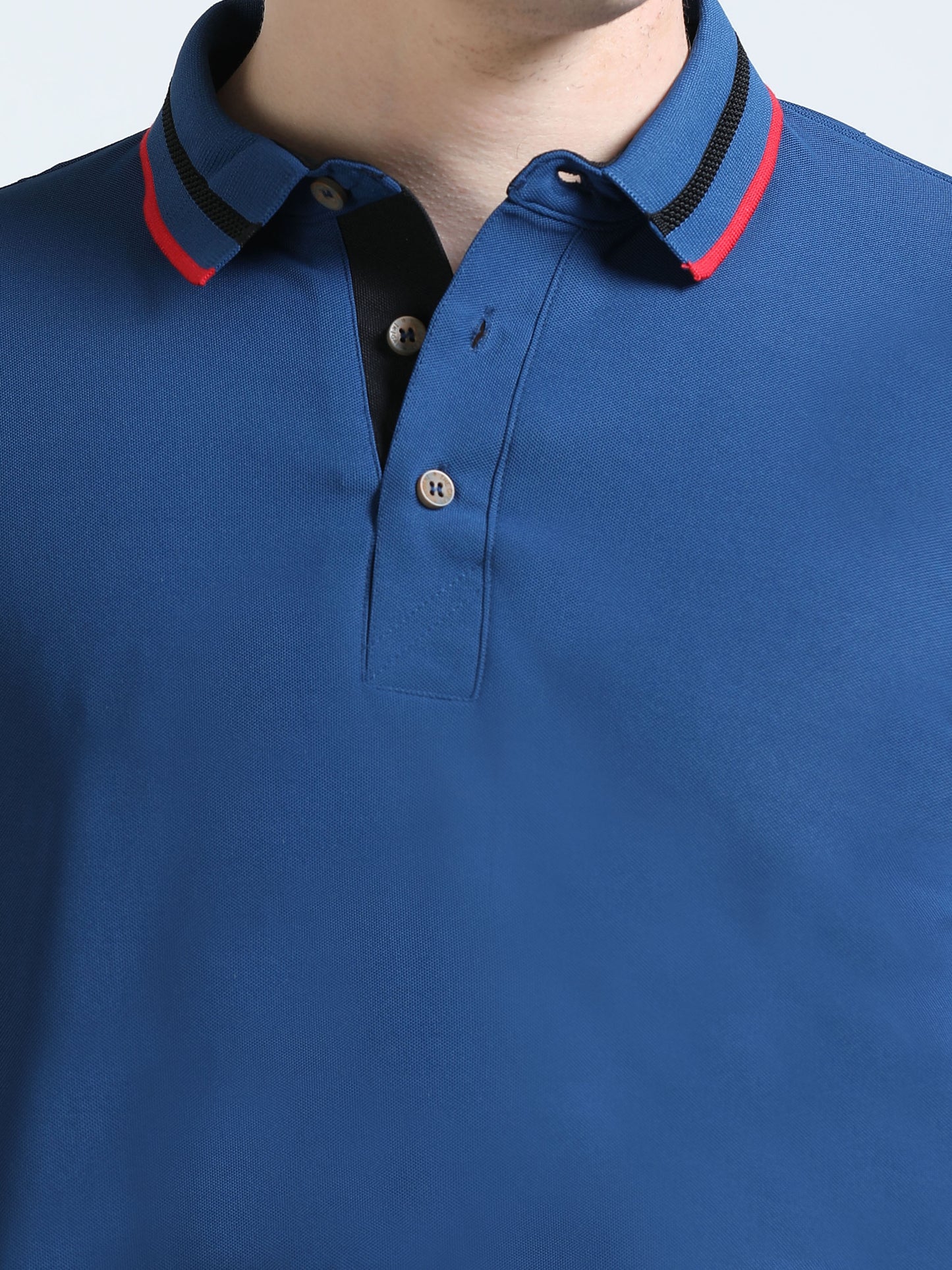 Premium Polo T-Shirt – Teal Trio