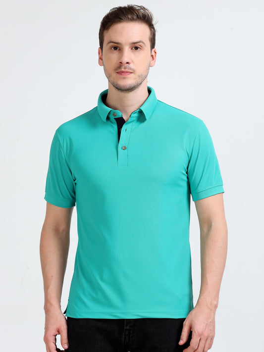 Premium Polo T-Shirt – Siemens Green