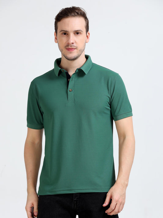 Premium Polo T-Shirt – Apple Green