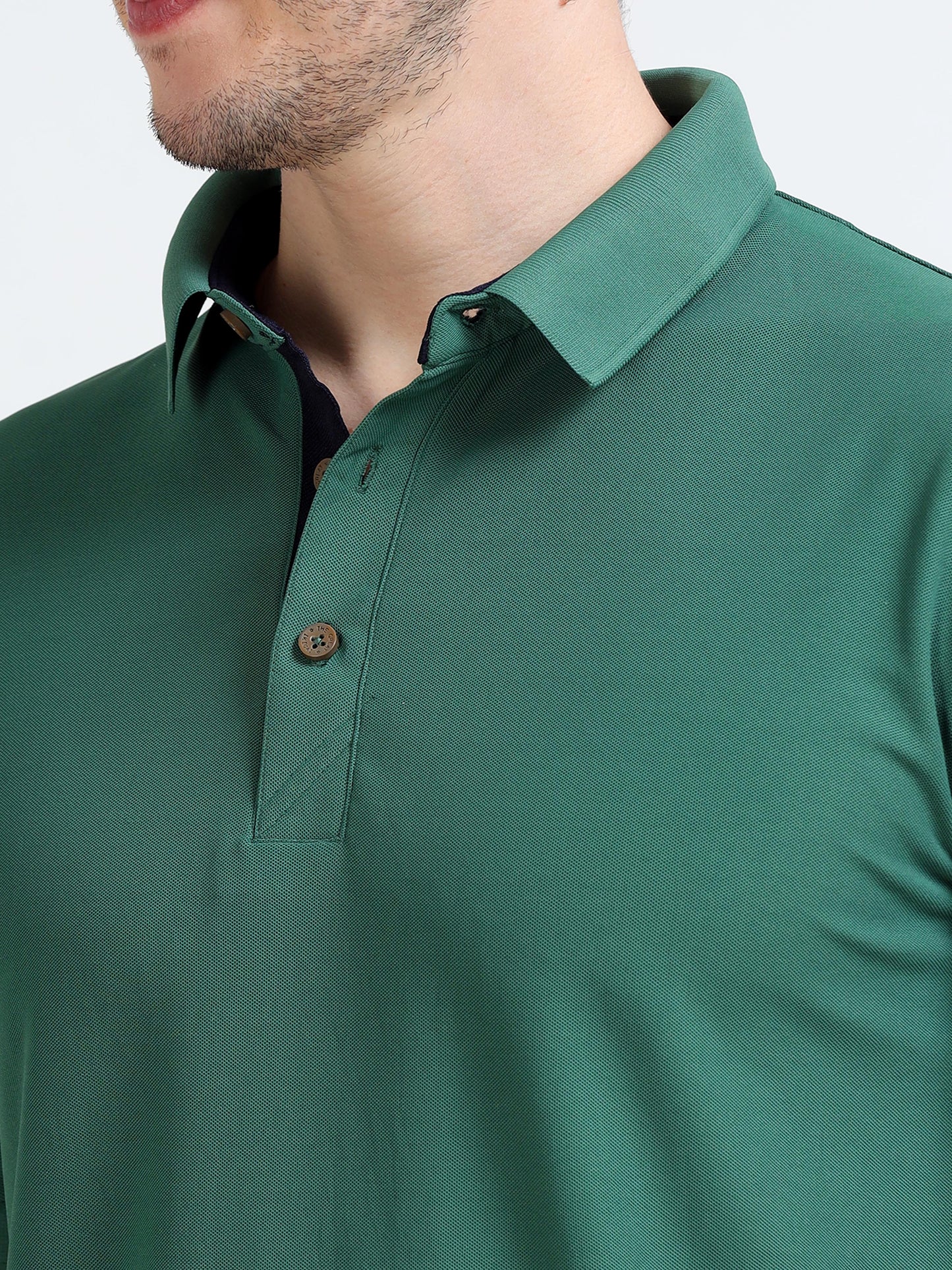 Premium Polo T-Shirt – Apple Green