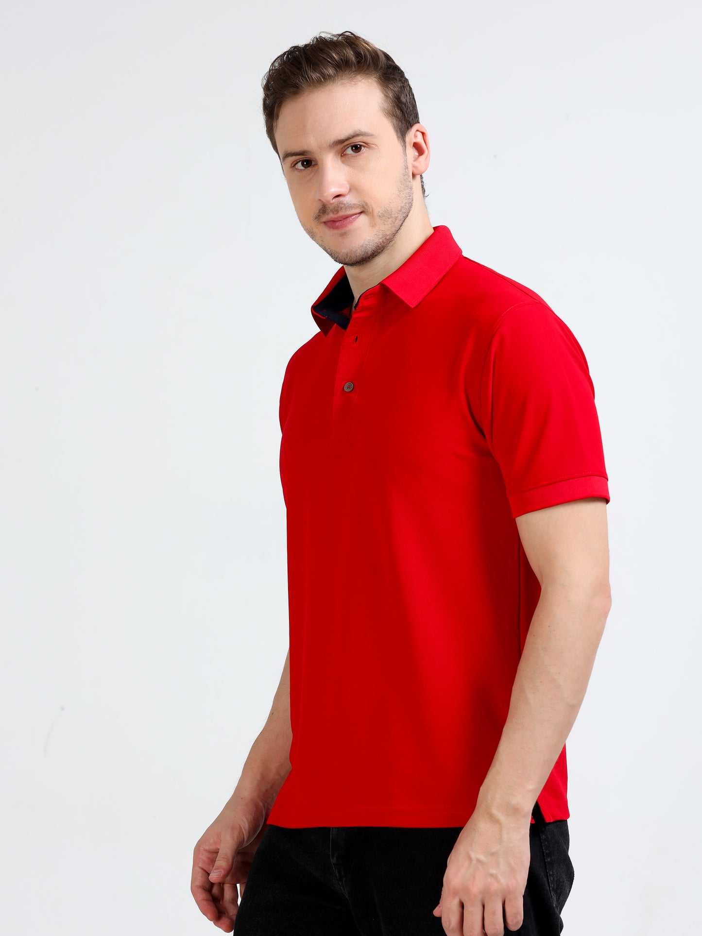 Premium Polo T-Shirt – MI Red
