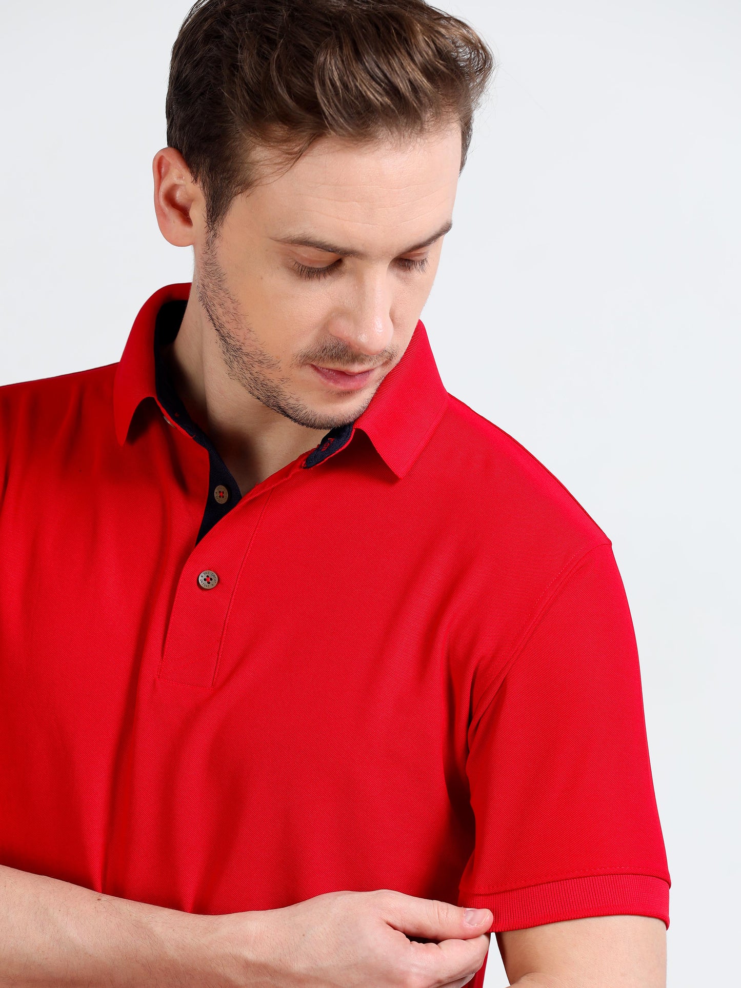 Premium Polo T-Shirt – MI Red