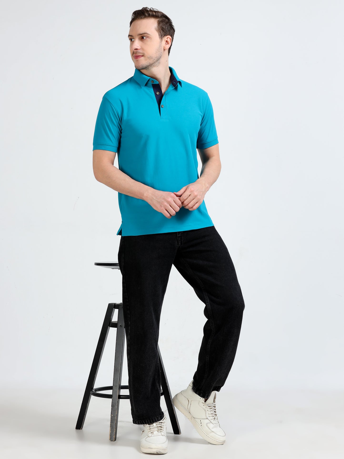 Premium Polo T-Shirt – Jade Green