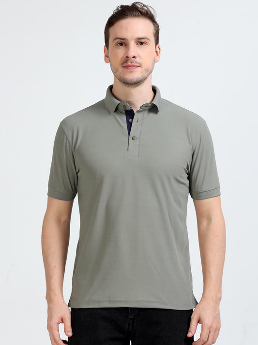 Premium Polo T-Shirt – Moose Grey