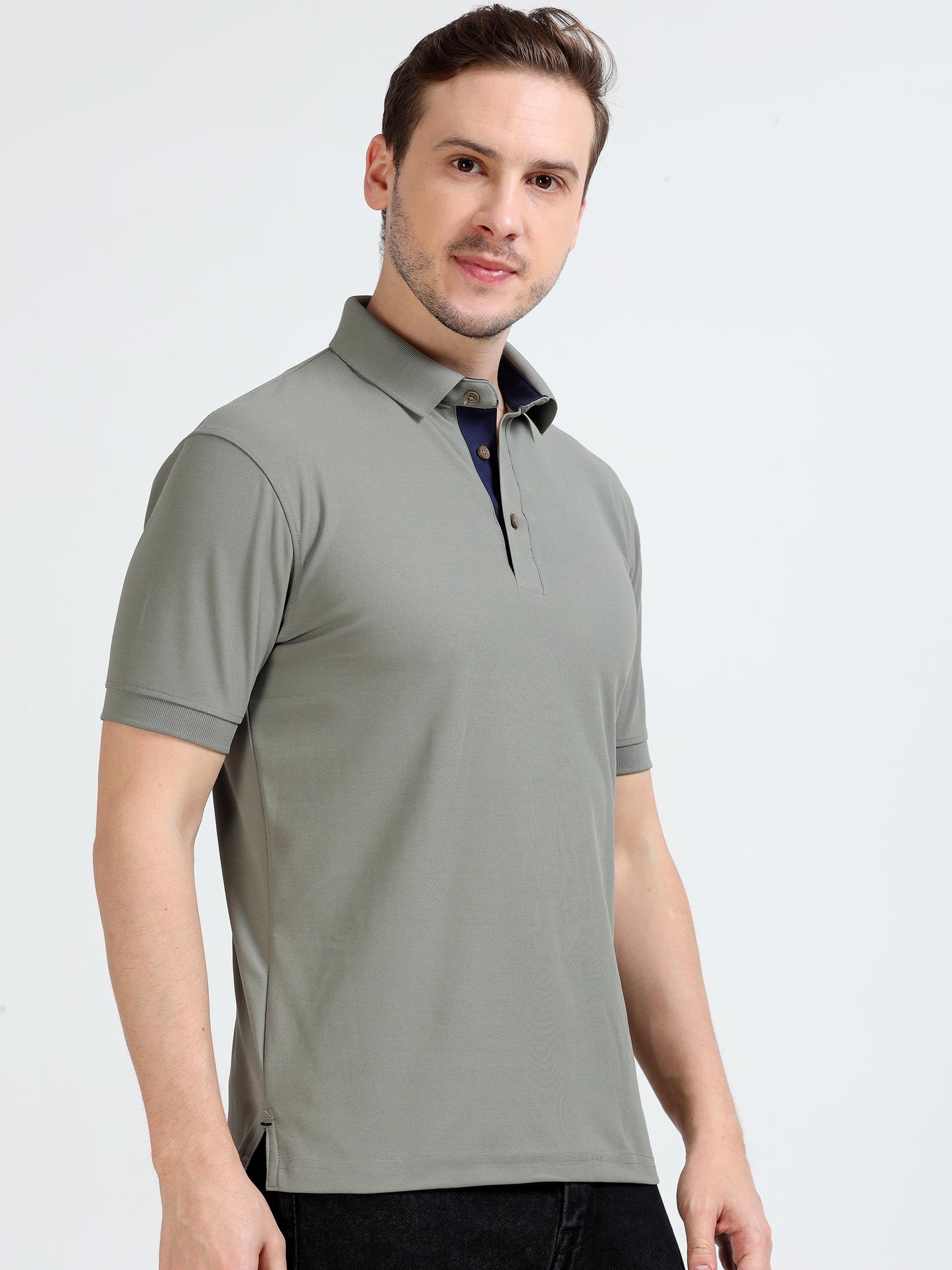 Premium Polo T-Shirt – Moose Grey