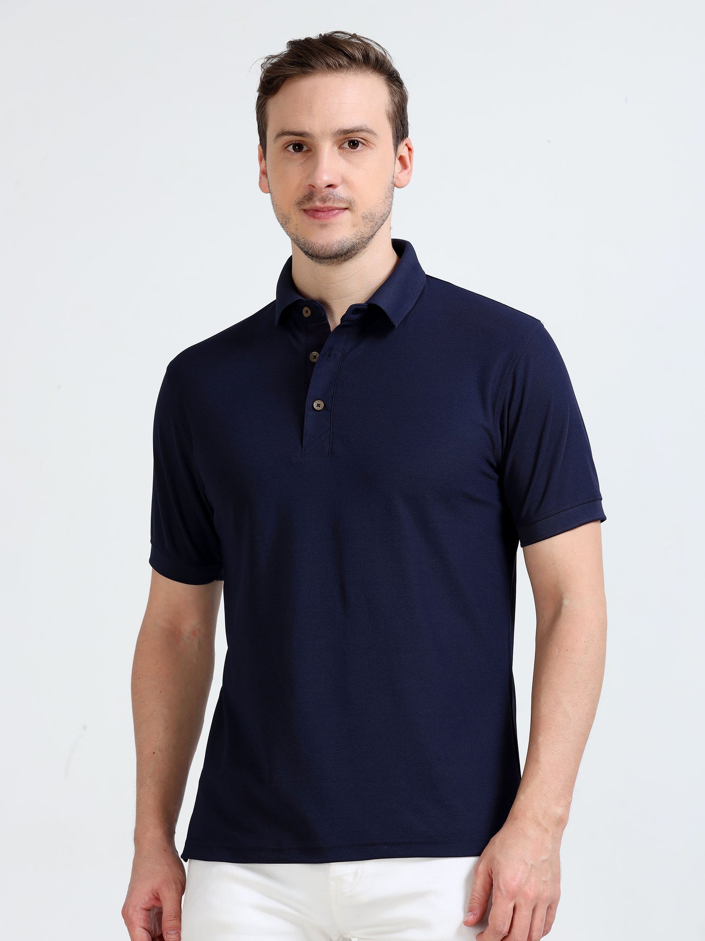 Premium Polo T-Shirt – Navy Blue