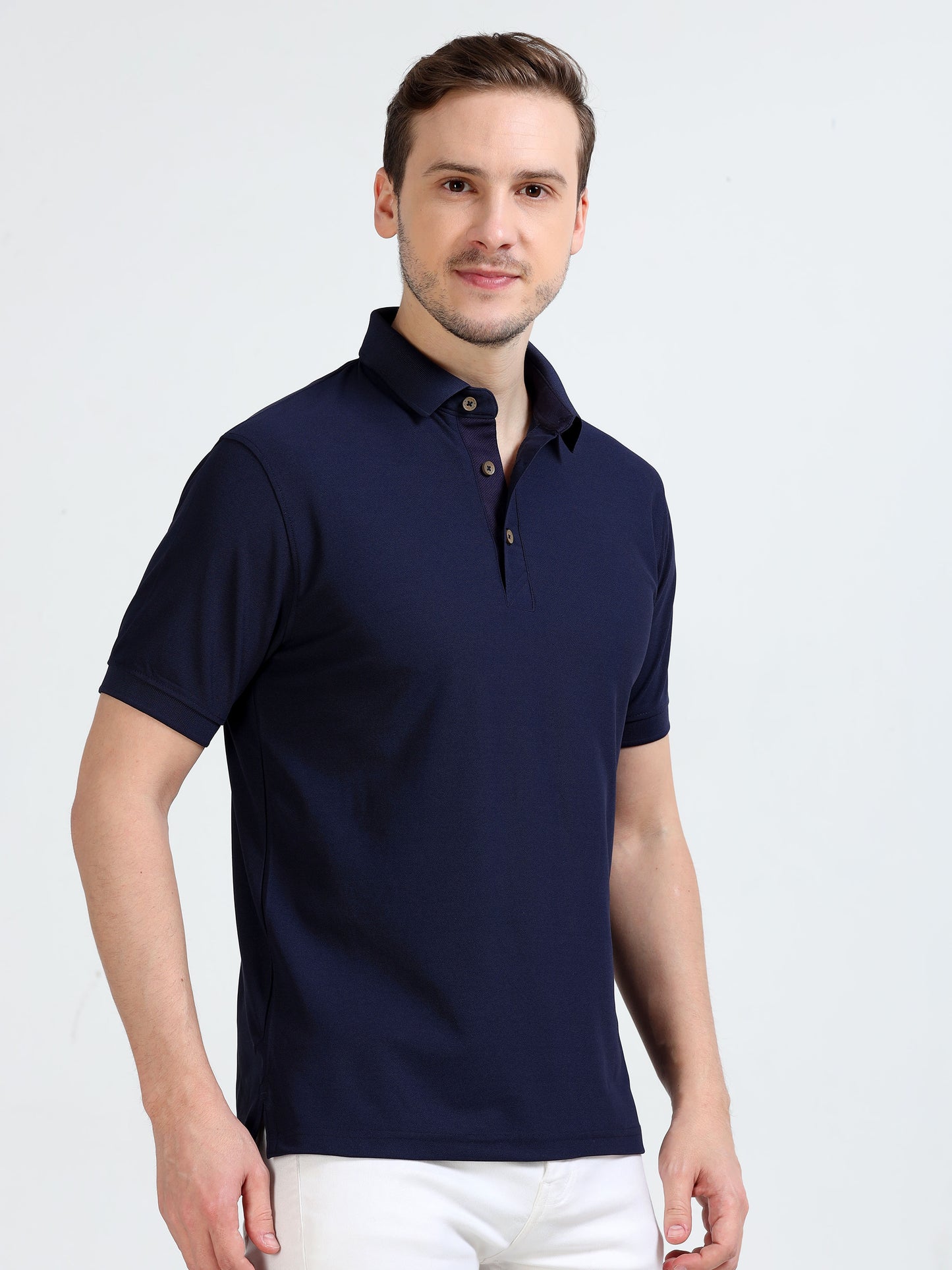 Premium Polo T-Shirt – Navy Blue