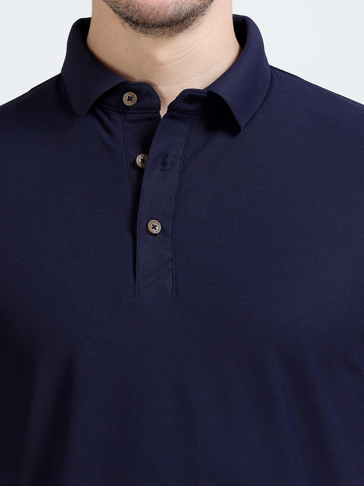 Premium Polo T-Shirt – Navy Blue