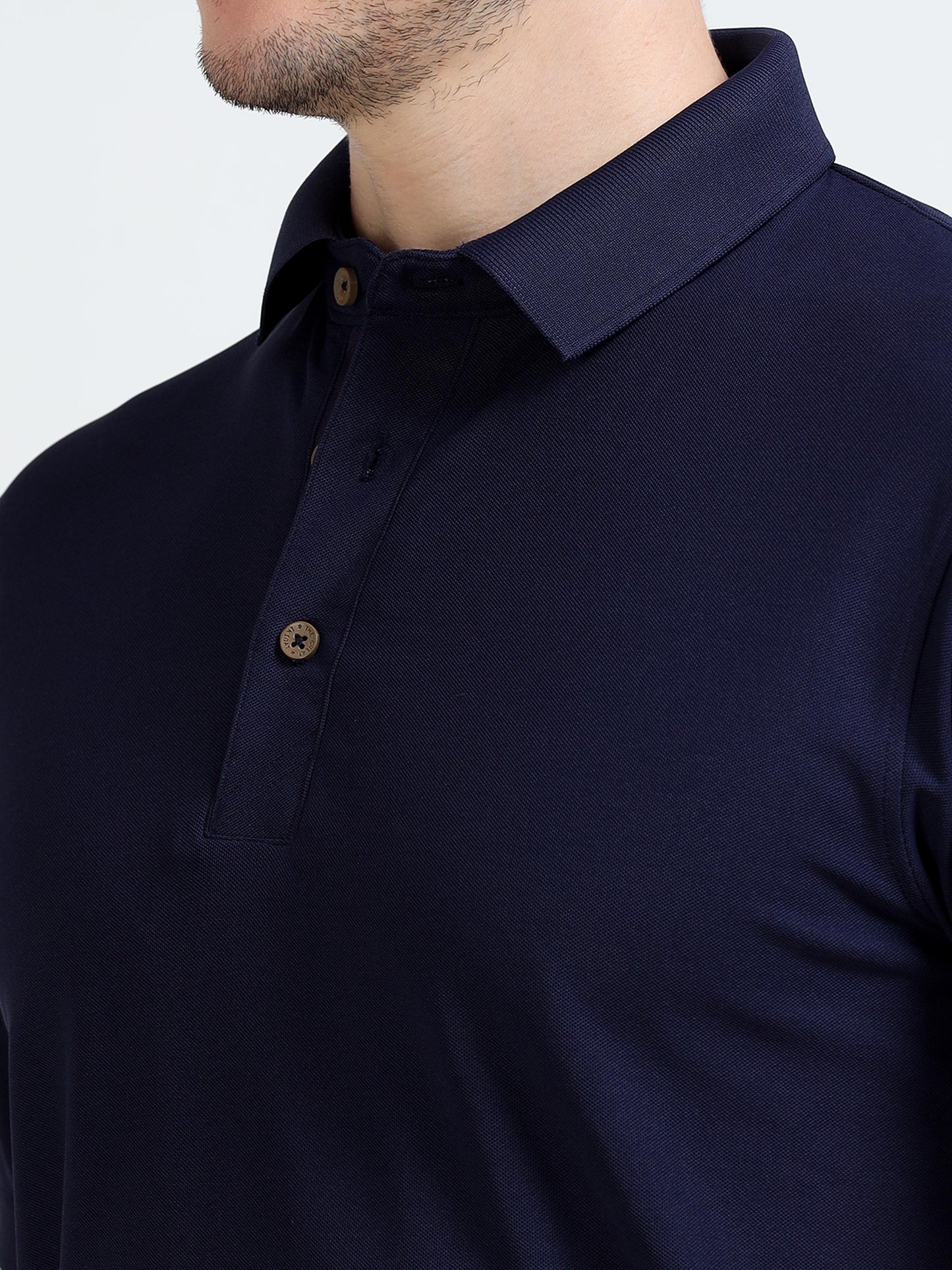 Premium Polo T-Shirt – Navy Blue