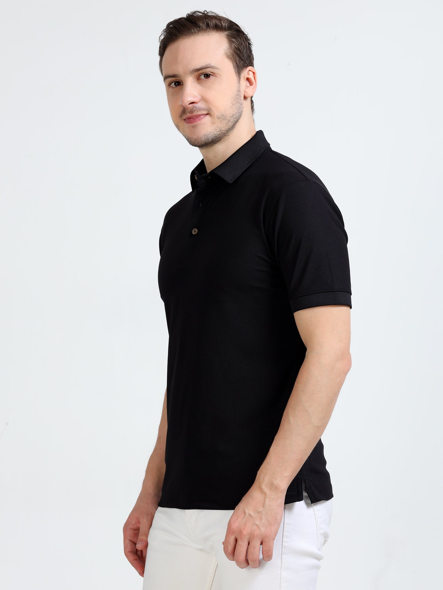 Premium Polo T-Shirt – Black