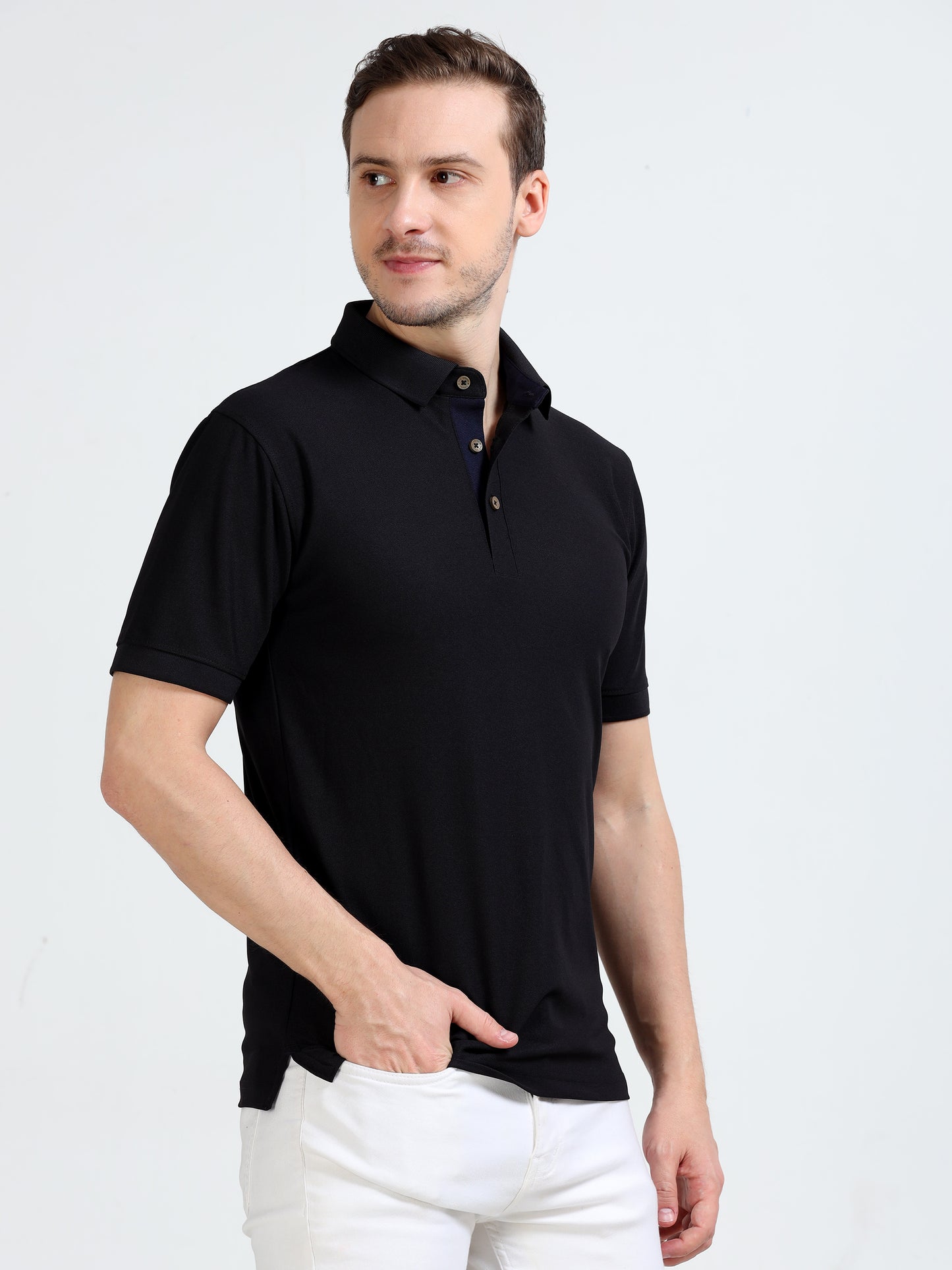 Premium Polo T-Shirt – Black