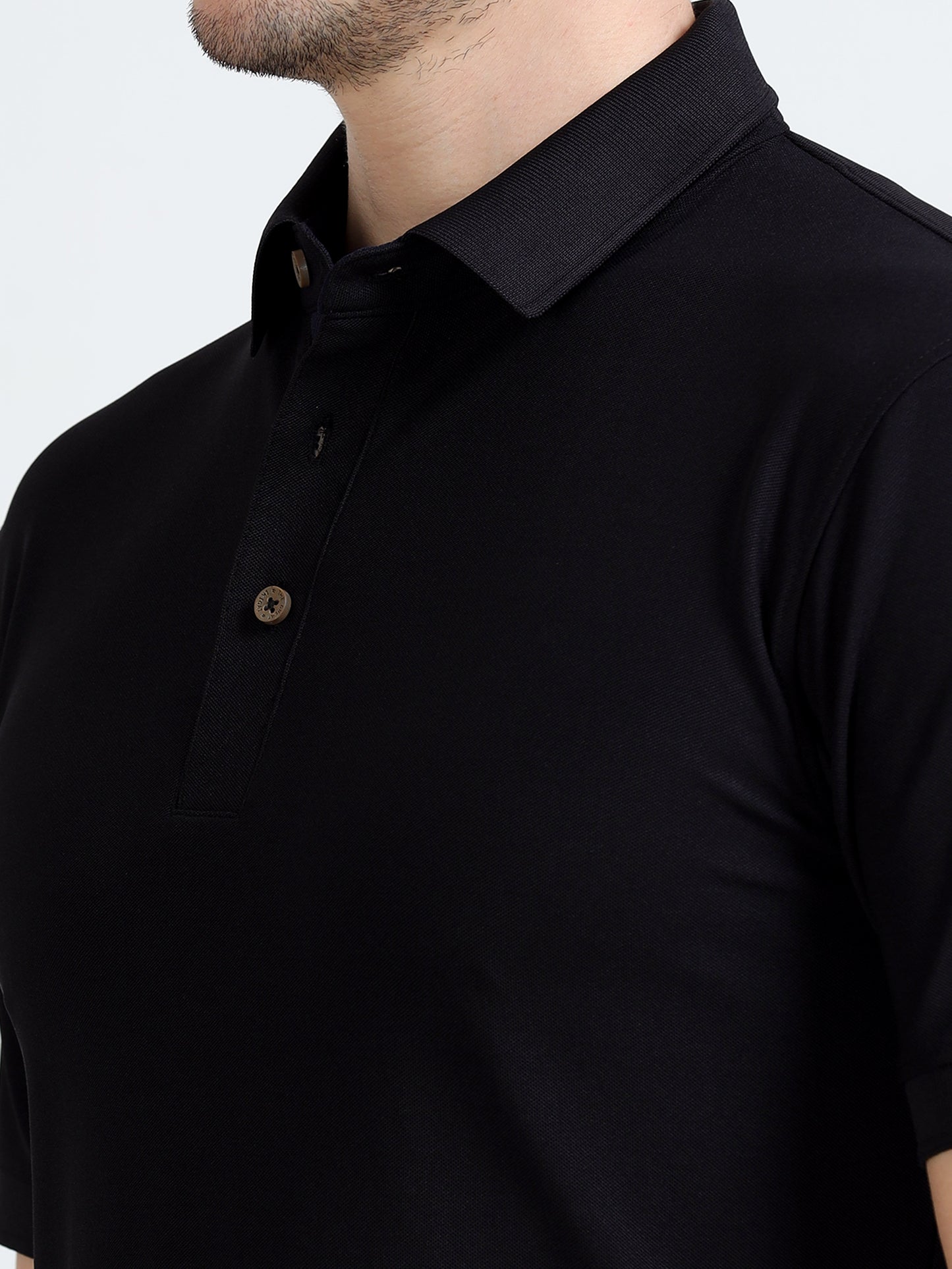 Premium Polo T-Shirt – Black