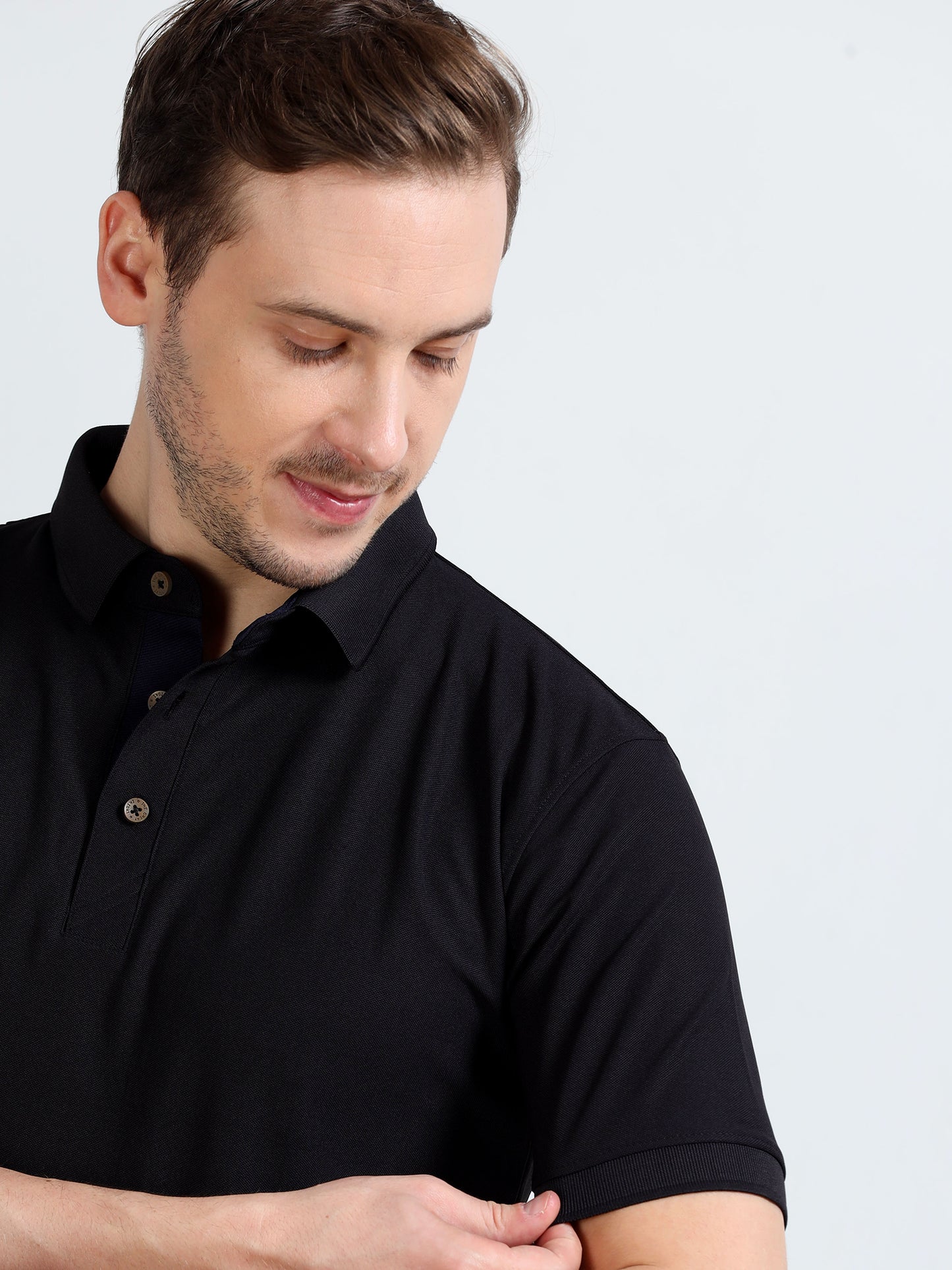 Premium Polo T-Shirt – Black