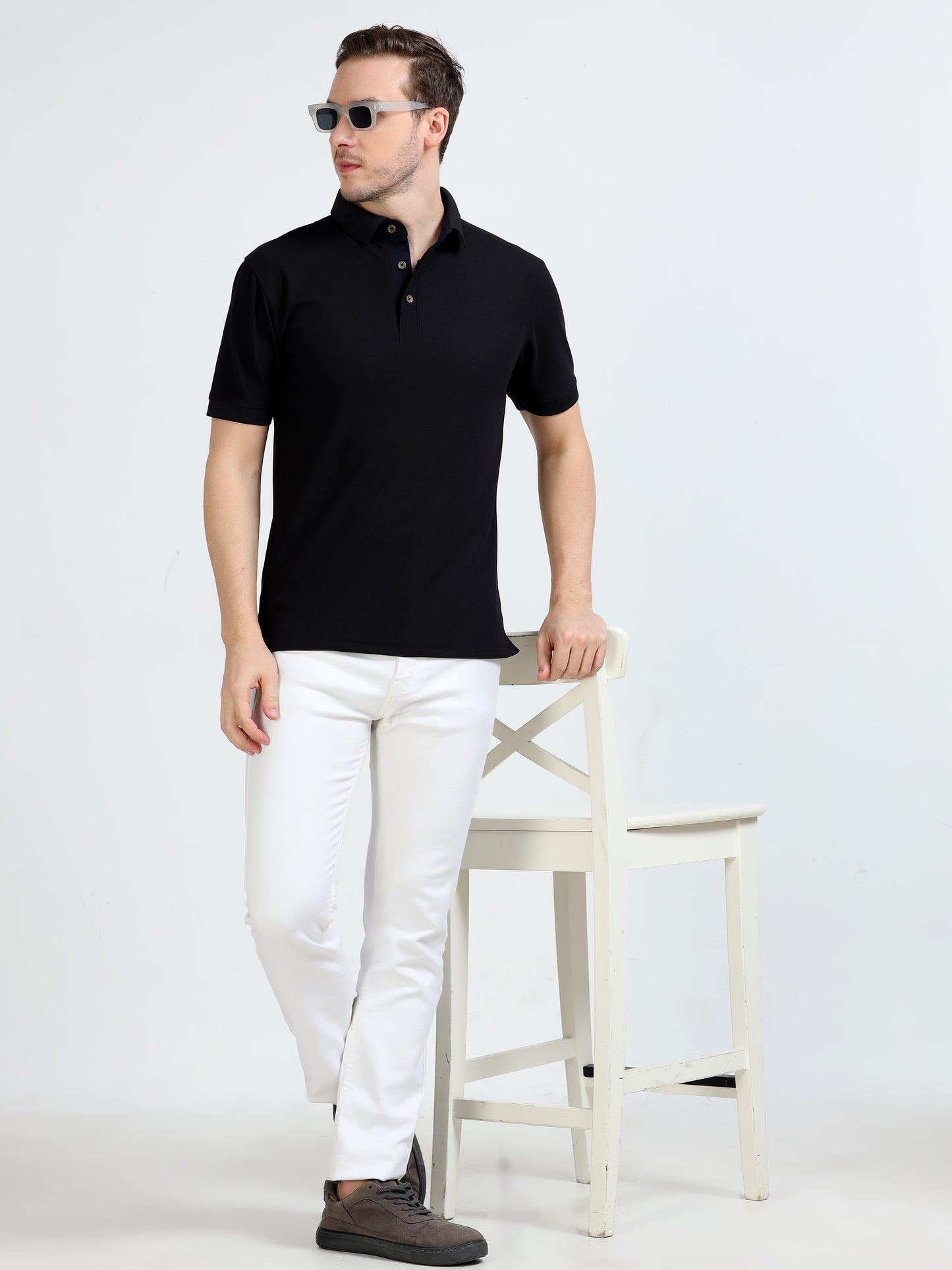 Premium Polo T-Shirt – Black