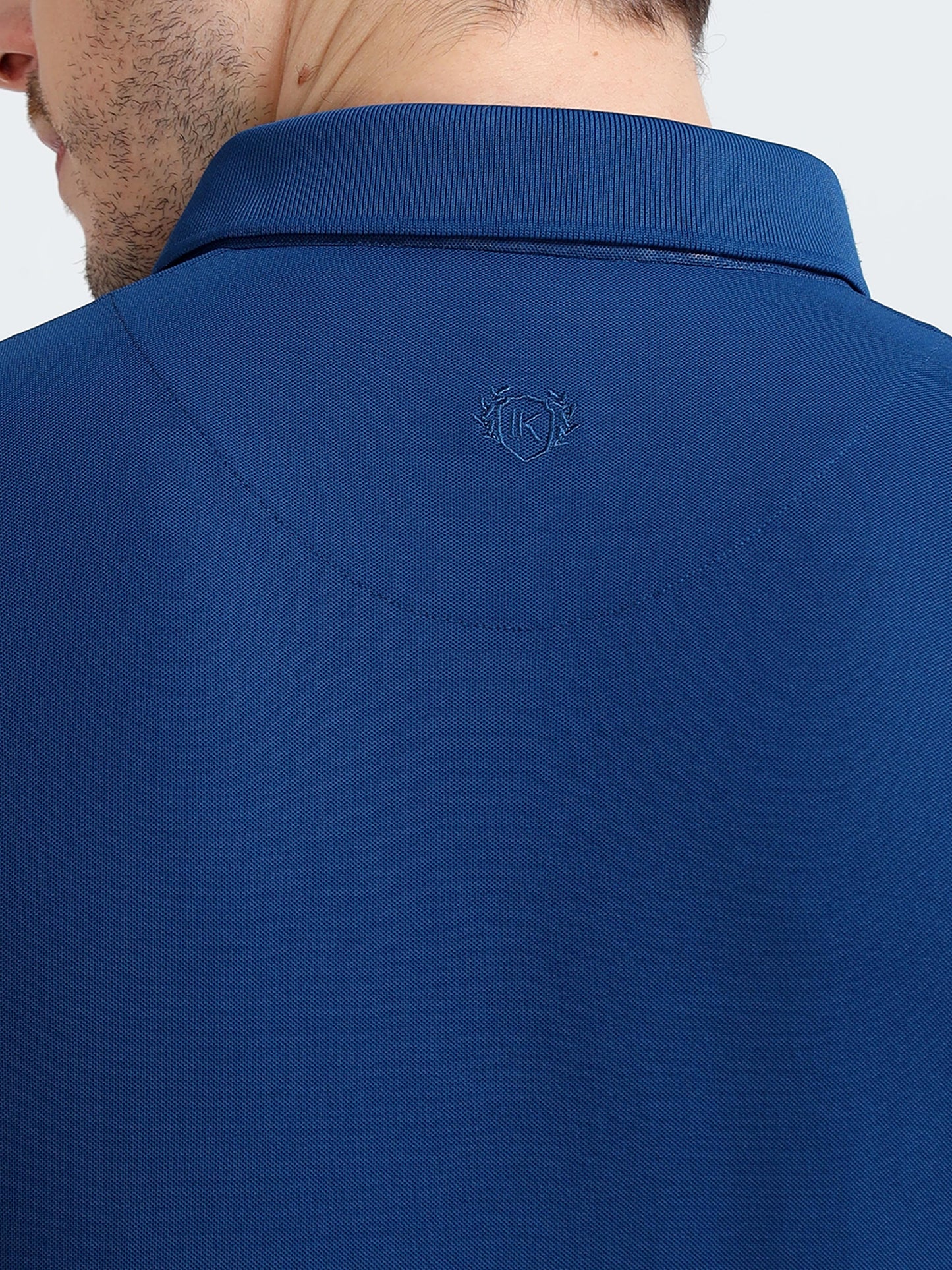 Premium Polo T-Shirt – Teal Blue